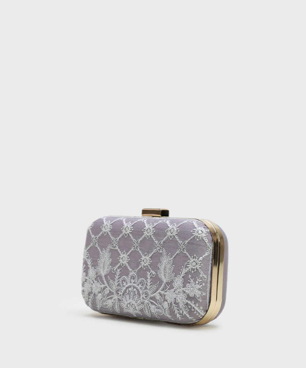 Women's Purple Hard Clutch