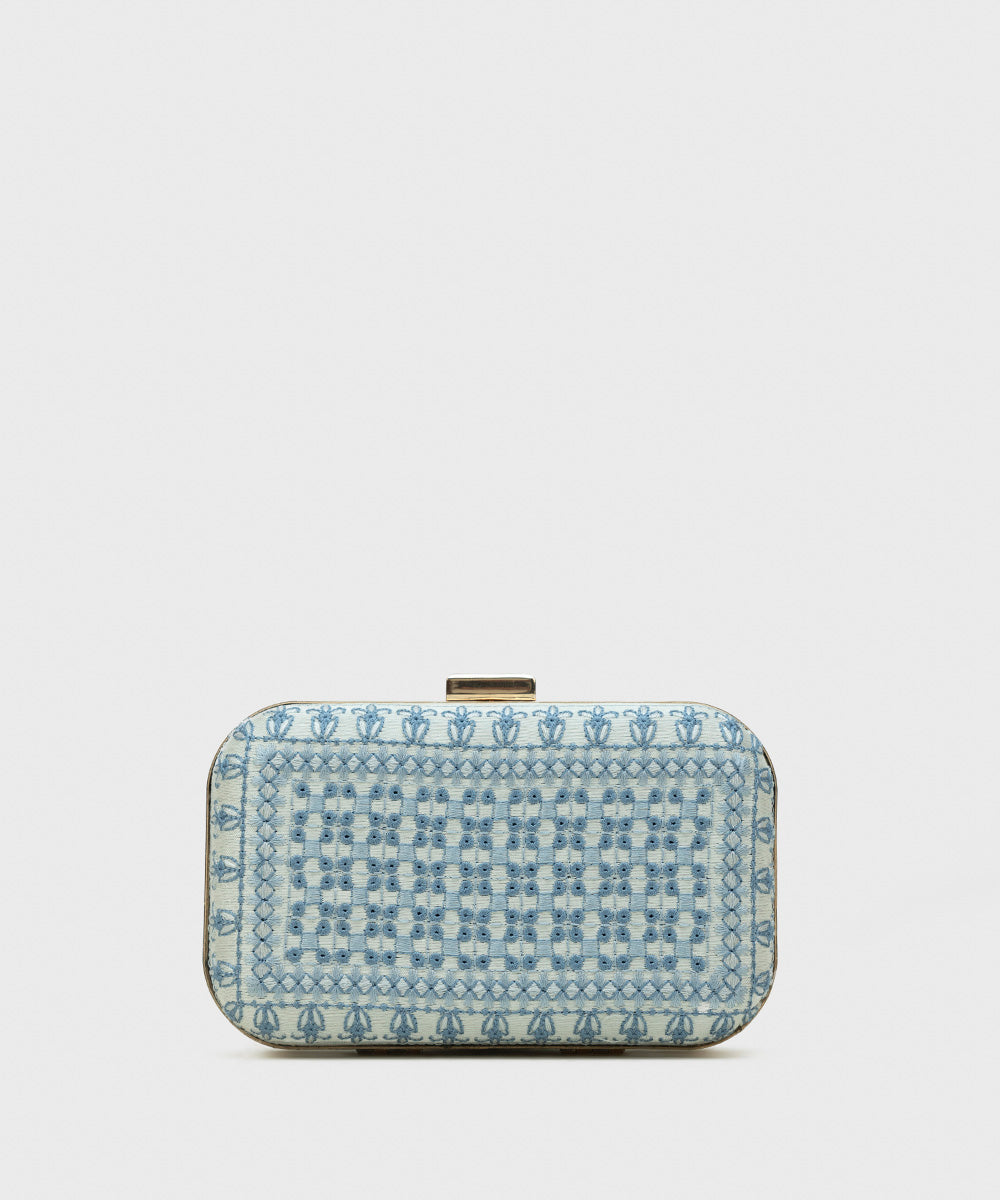 Women's Blue Hard Clutch