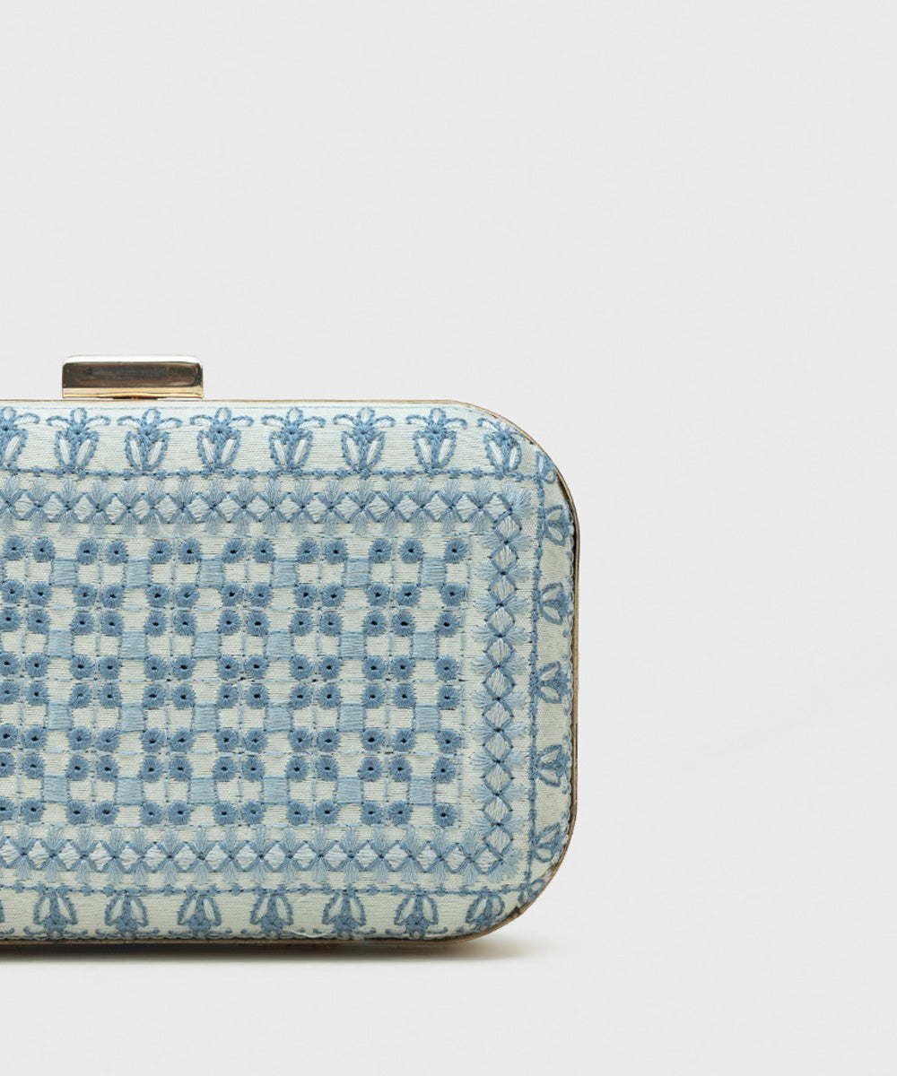 Women's Blue Hard Clutch