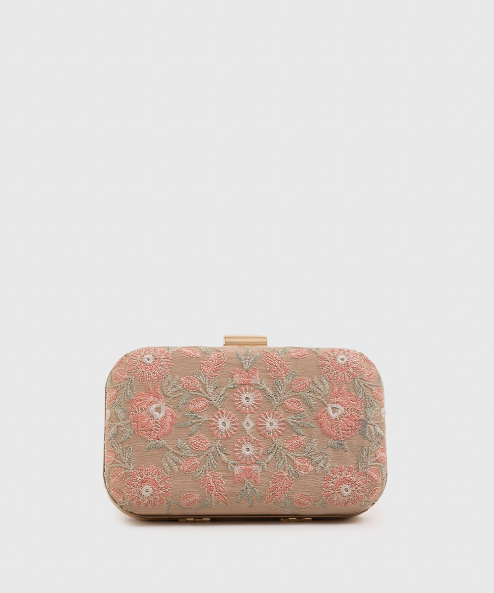 Women's Pink Hard Clutch