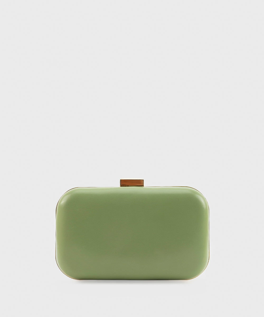 Women's Green Hard Clutch