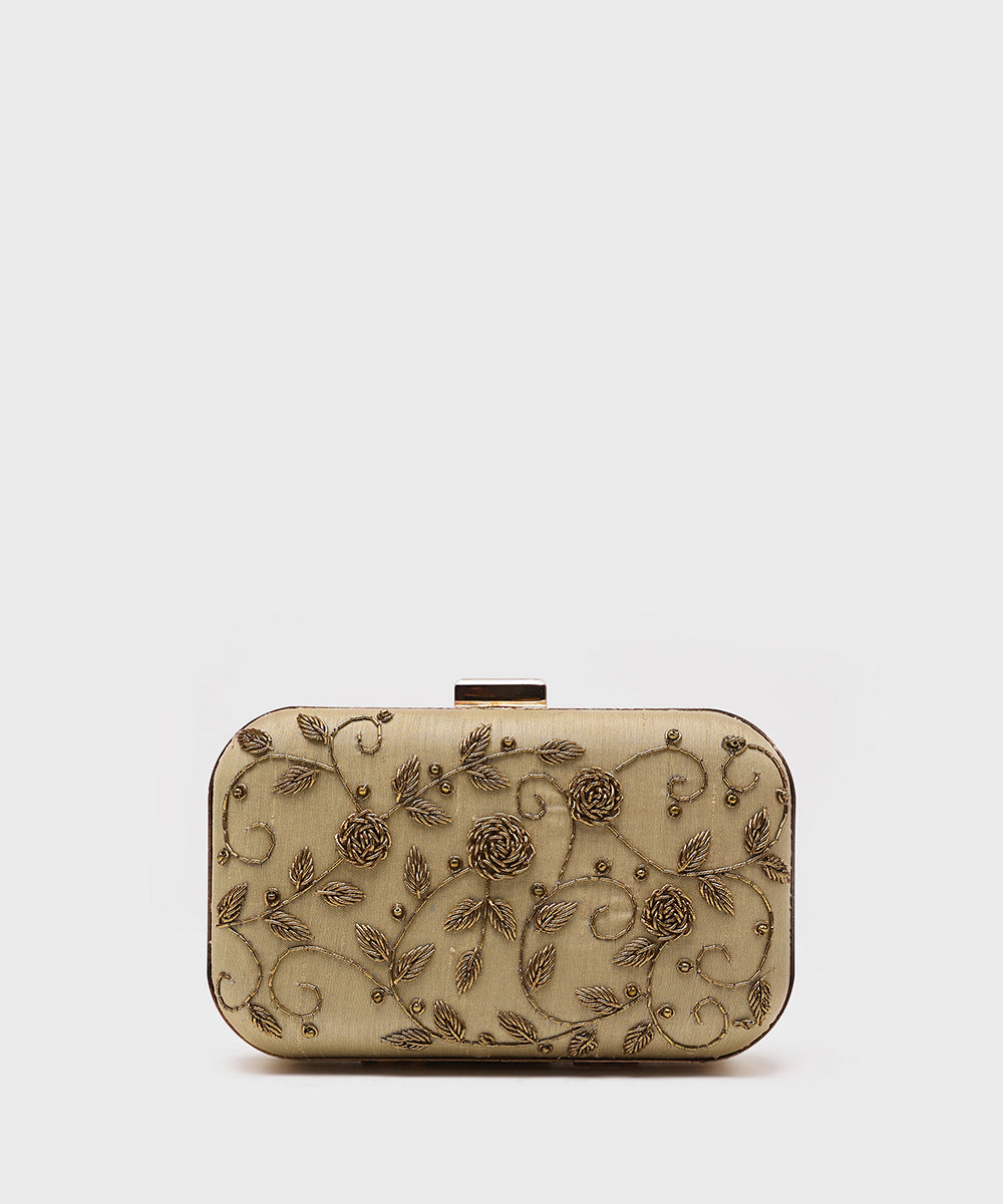 Women's golden Clutch