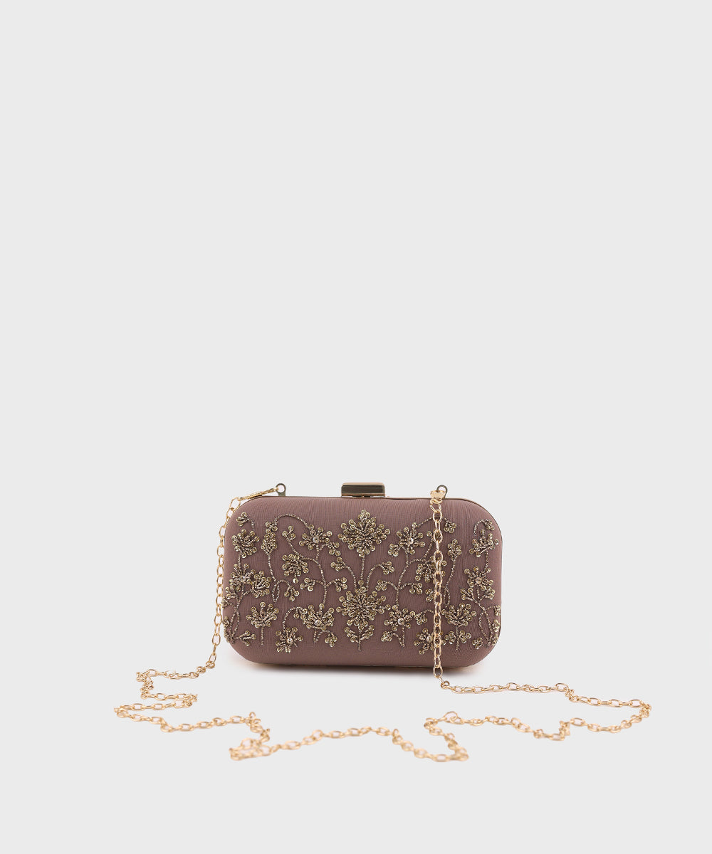 Women's Purple Hard Clutch