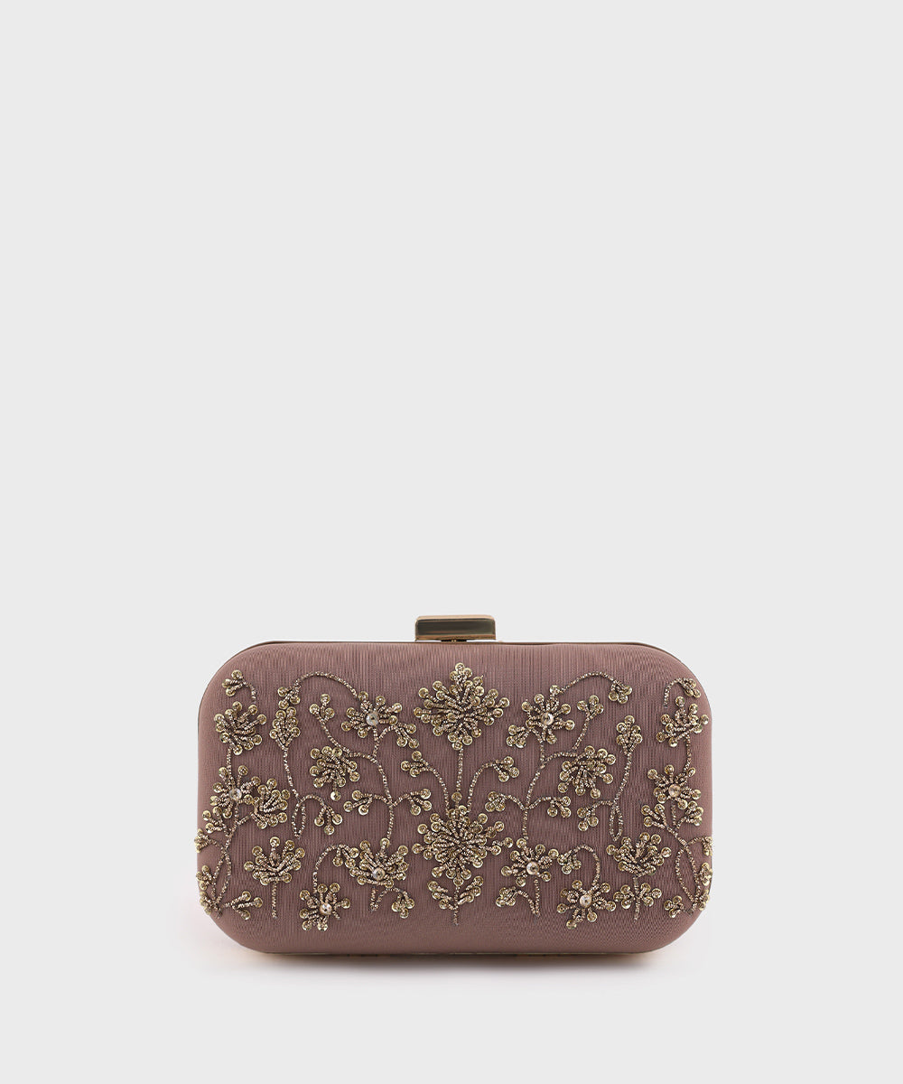 Women's Purple Hard Clutch