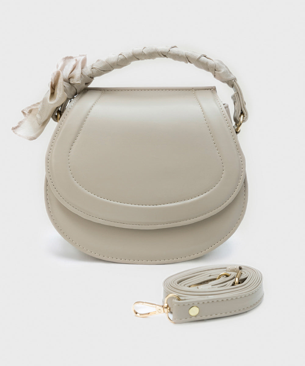 Faux Leather Crossbody Bag