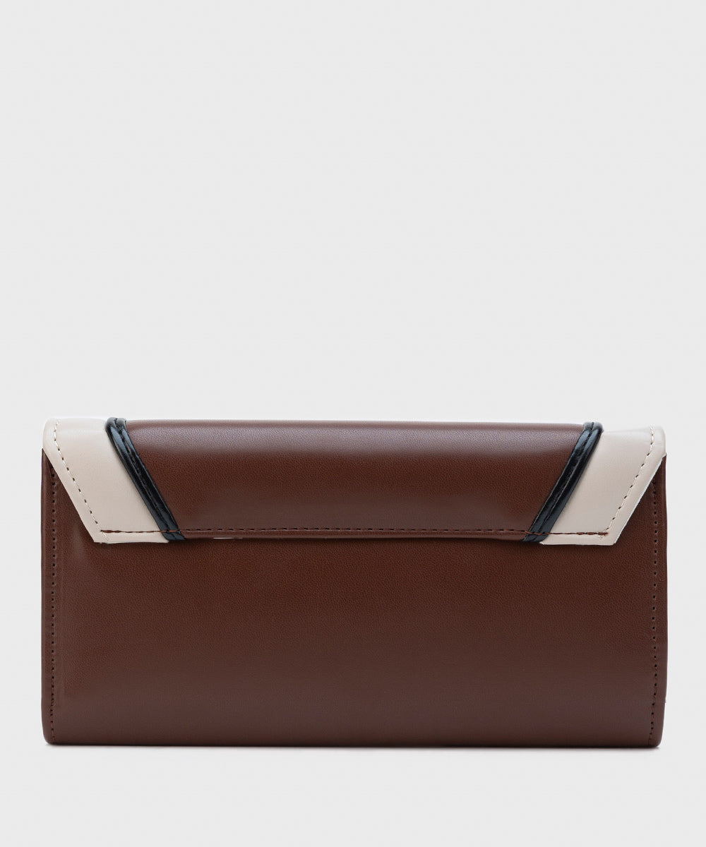 Women's Brown Faux Leather Wallet