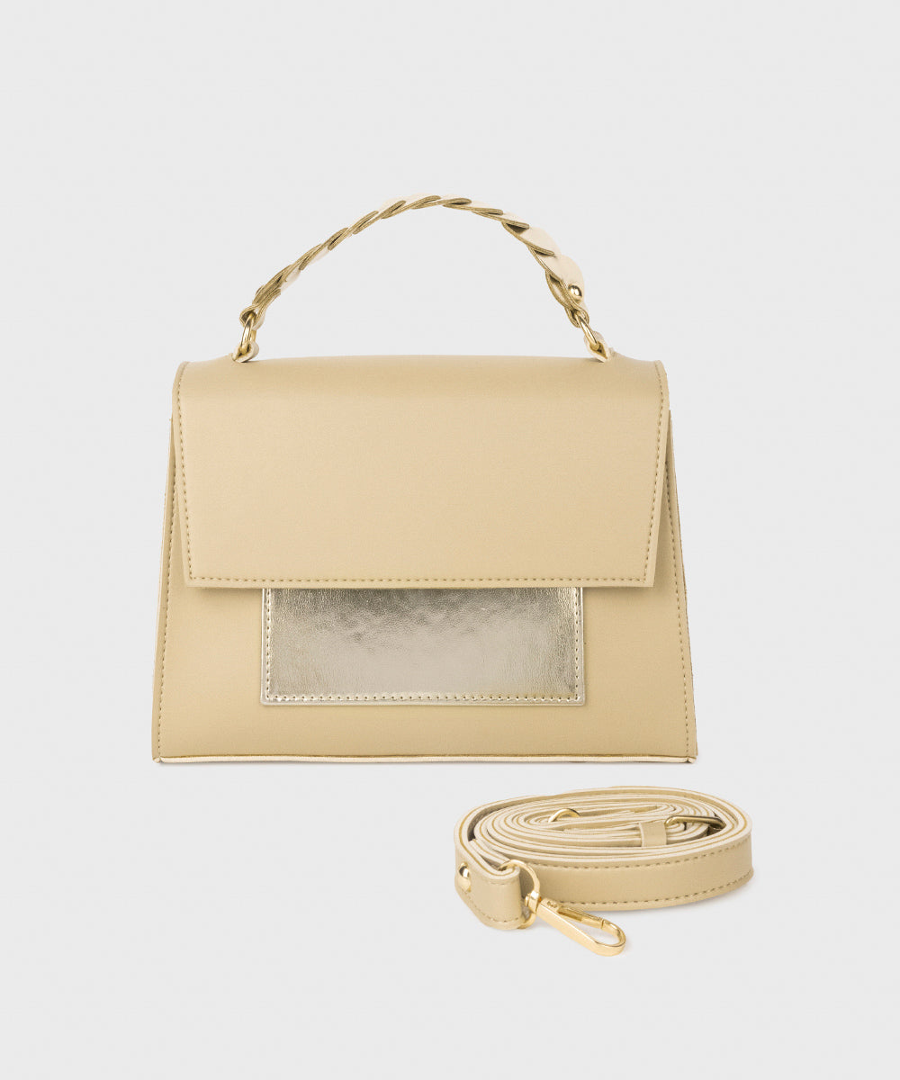 Women's Beige Hand Bag