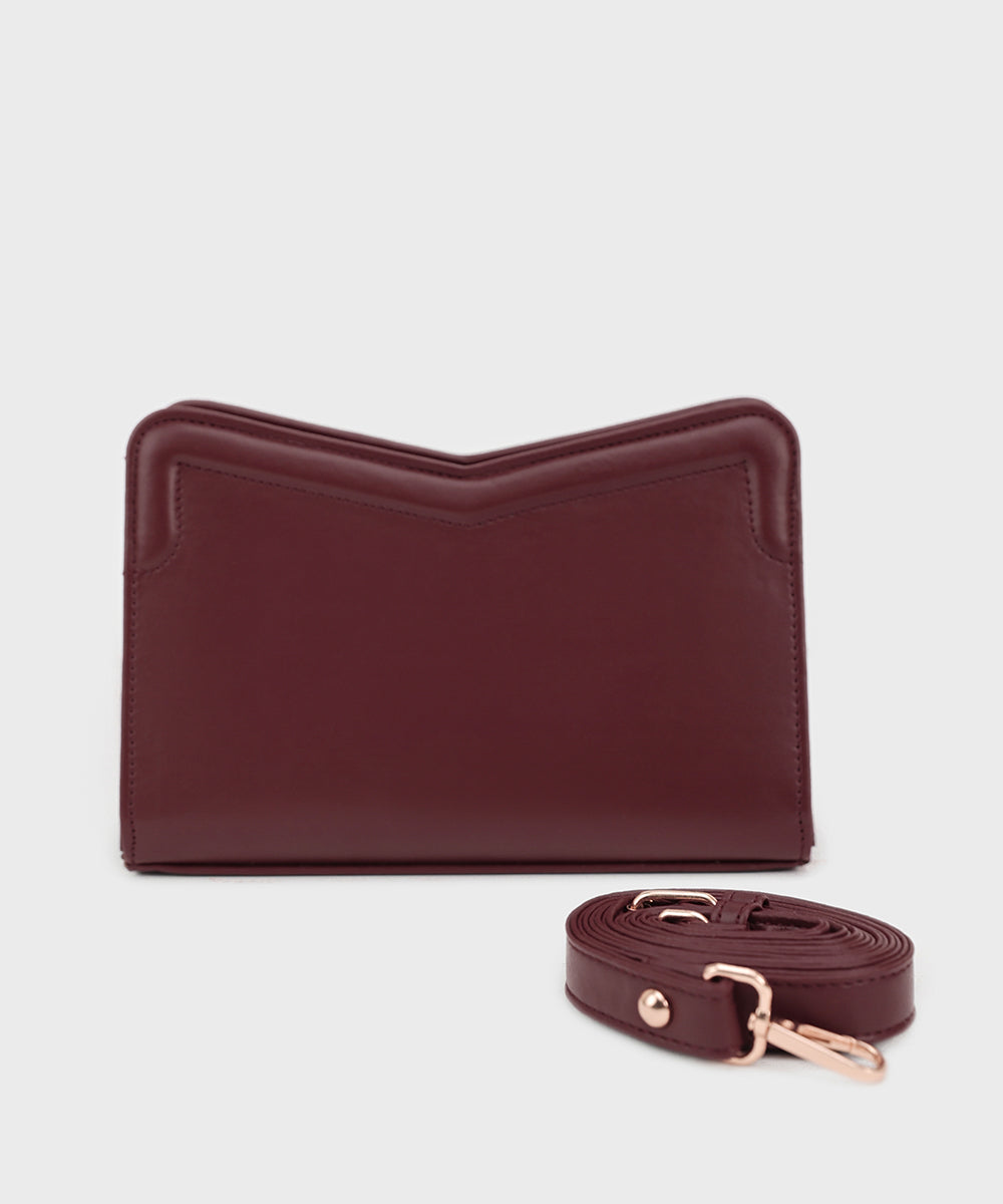 Women's Maroon Shoulder Bag