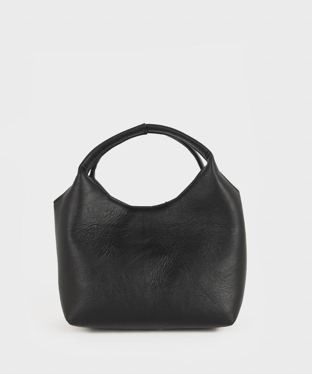 Black Top Handle Bag