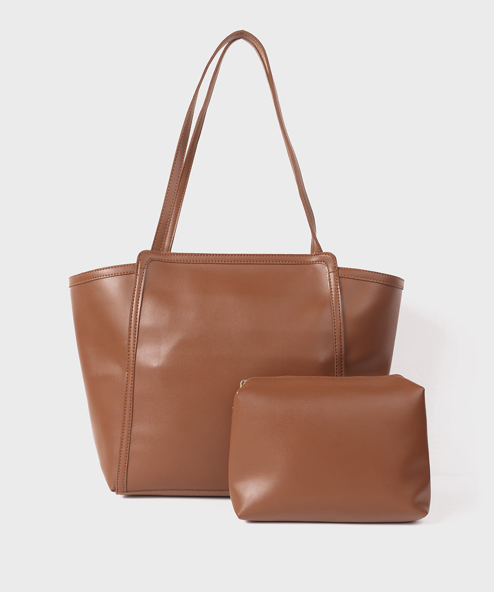 Tan Tote Bag