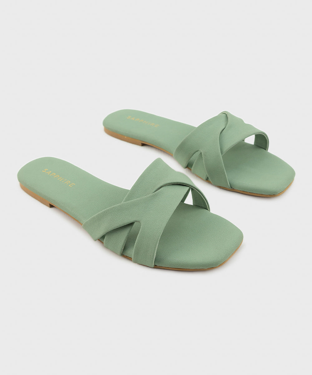 Women's Light Green Flats