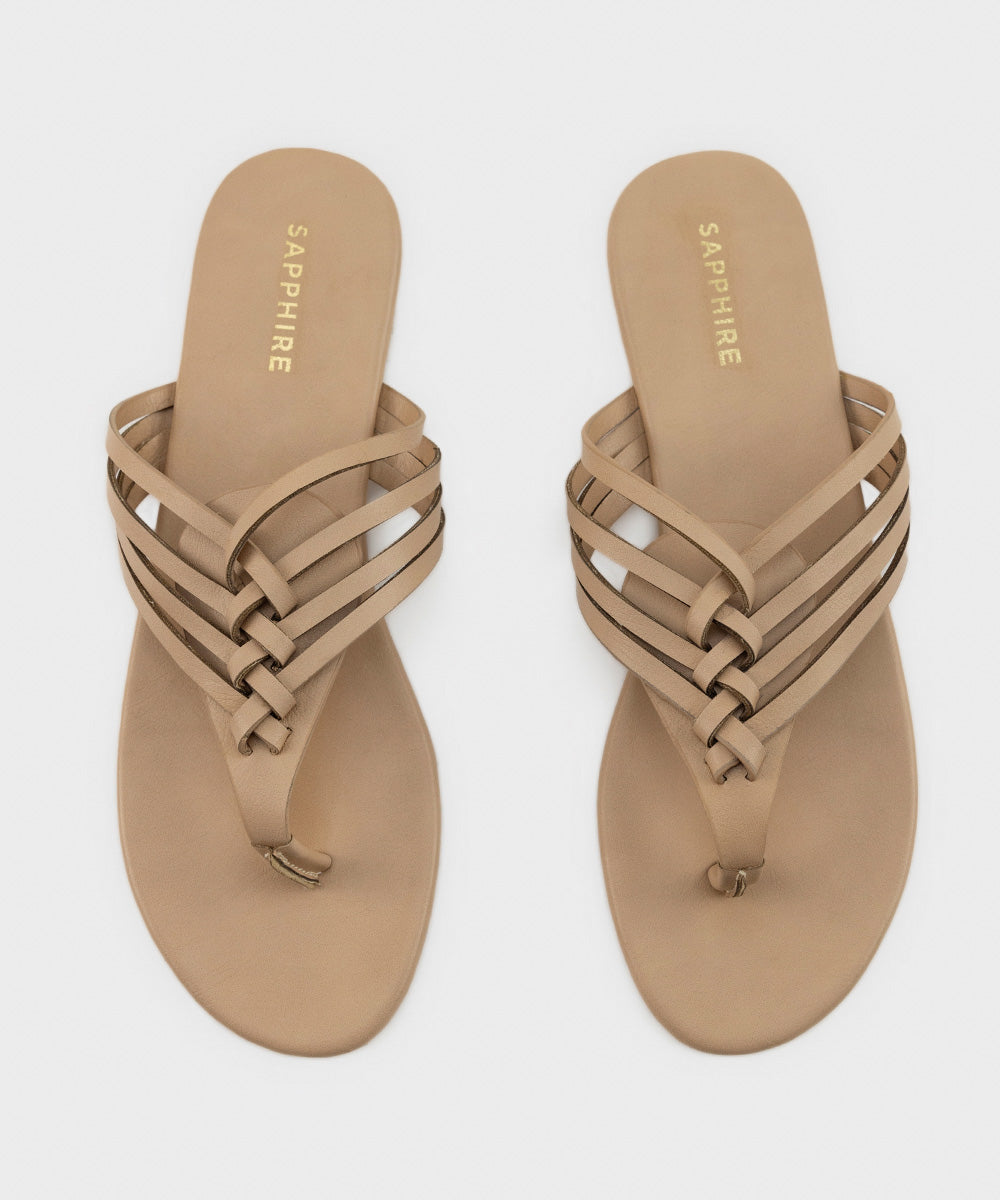 Women's Beige Kolapuri