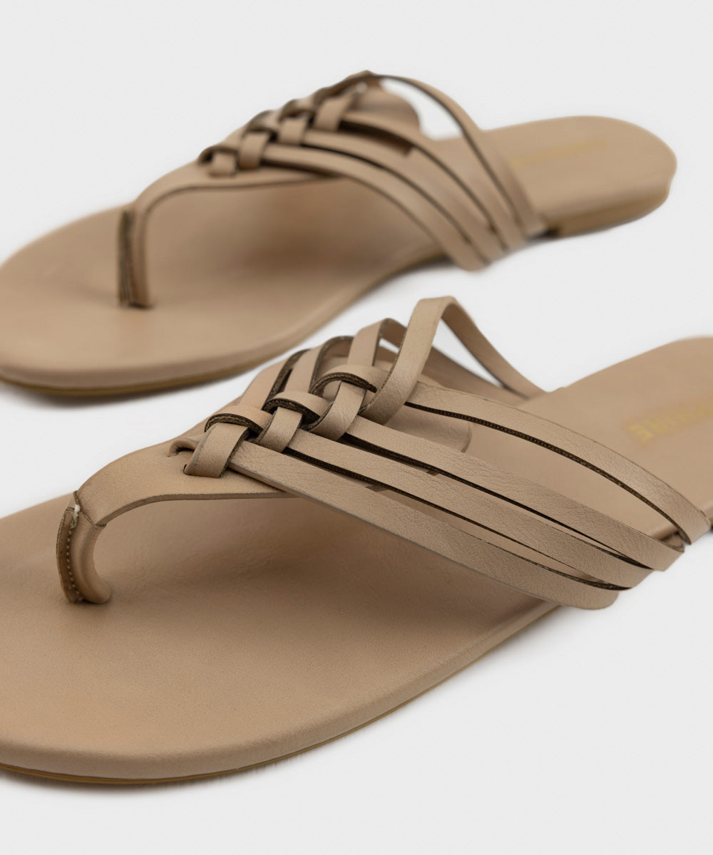 Women's Beige Kolapuri