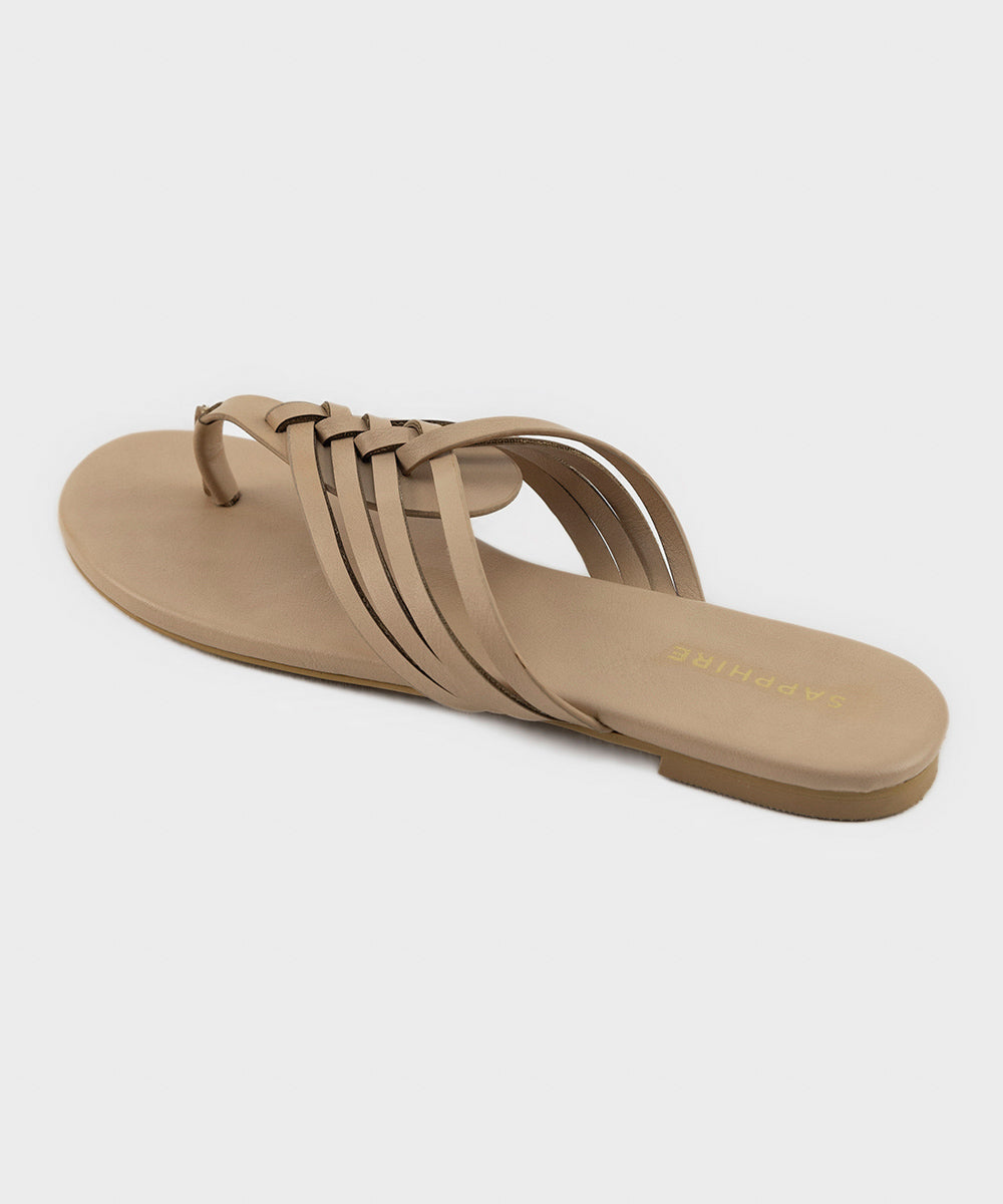 Women's Beige Kolapuri