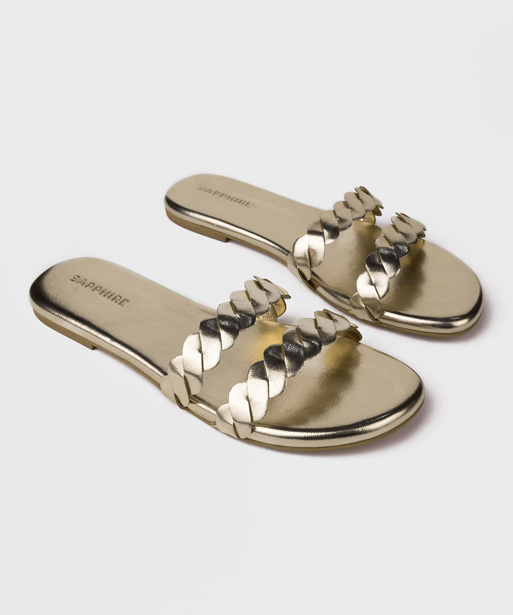 Women's Gold Flats