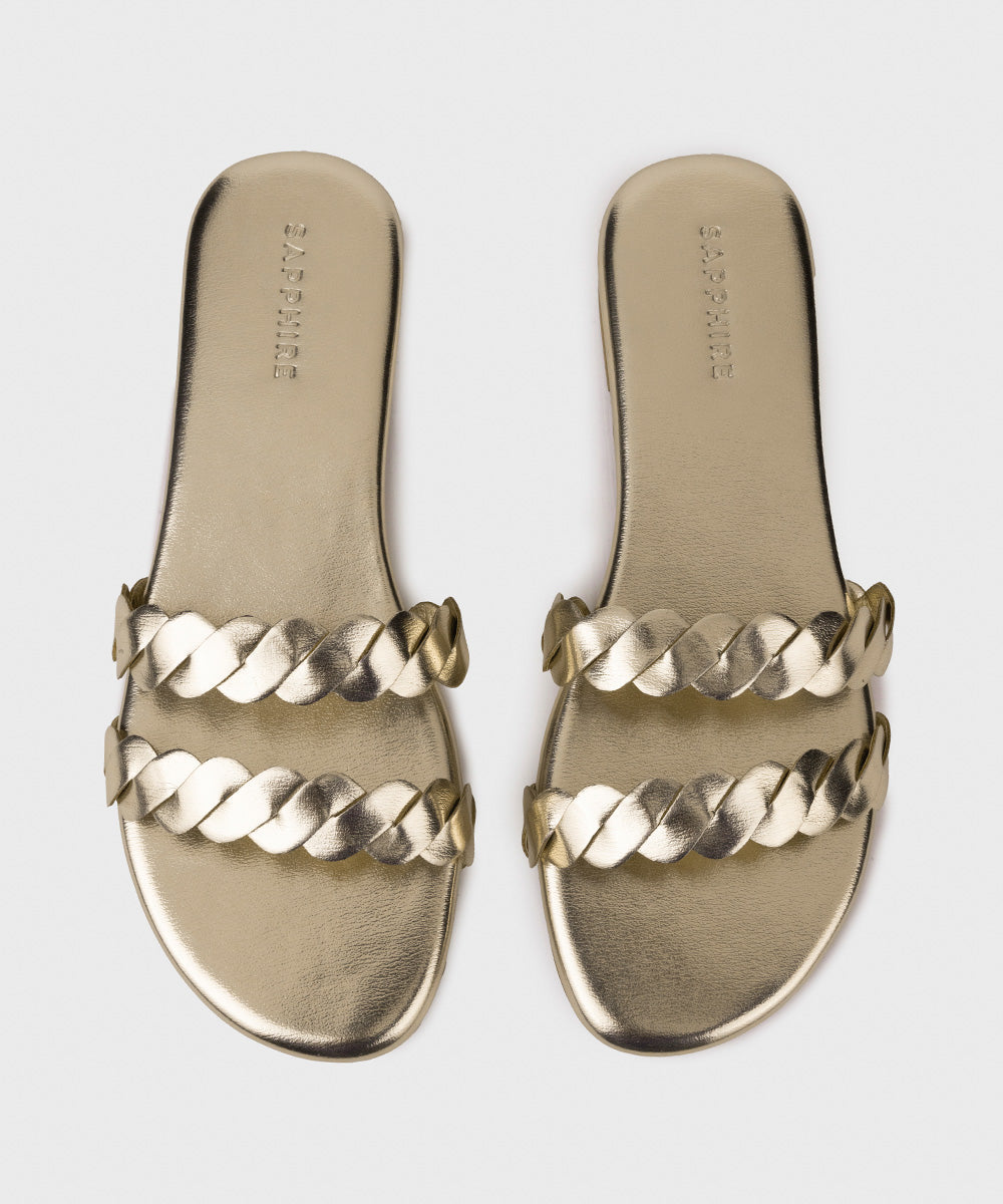 Women's Gold Flats