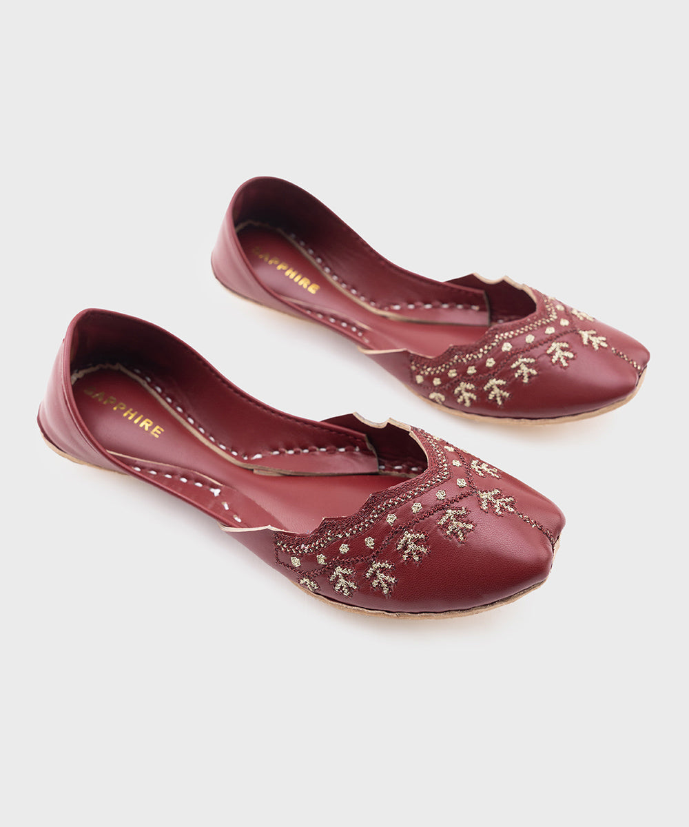 Women's Red Kola Puri