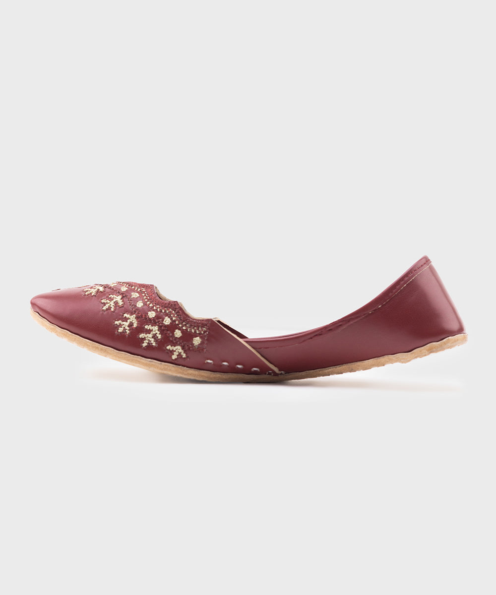 Women's Red Kola Puri