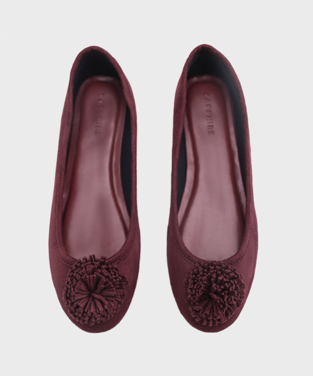 Women's Maroon Flats