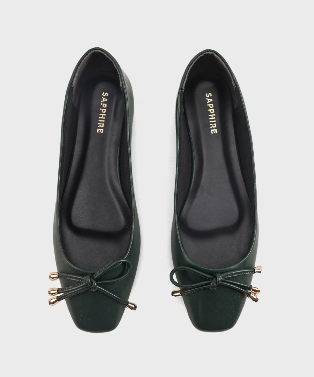 Women's Dark Green Flats