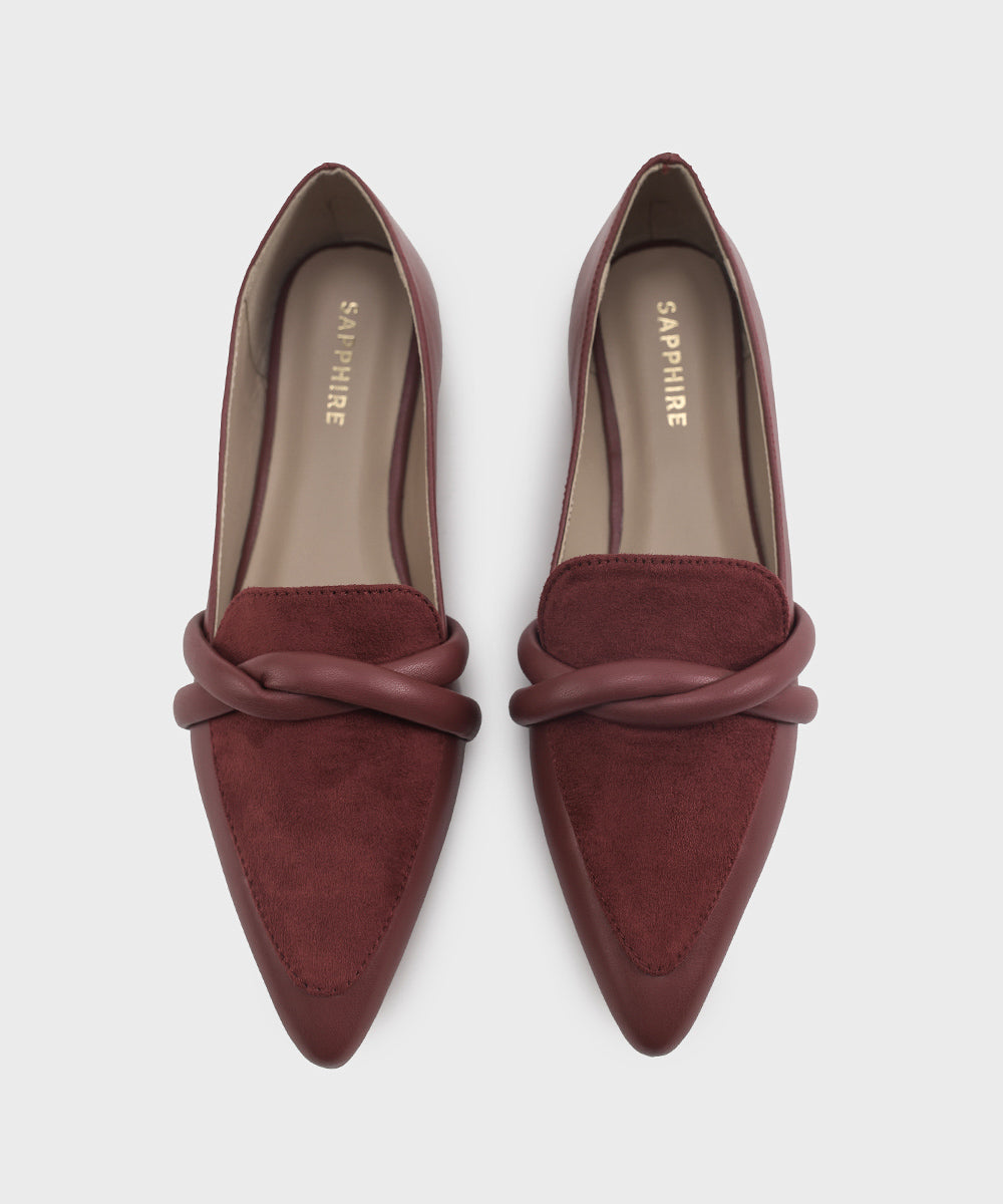 Women's Maroon Loafers