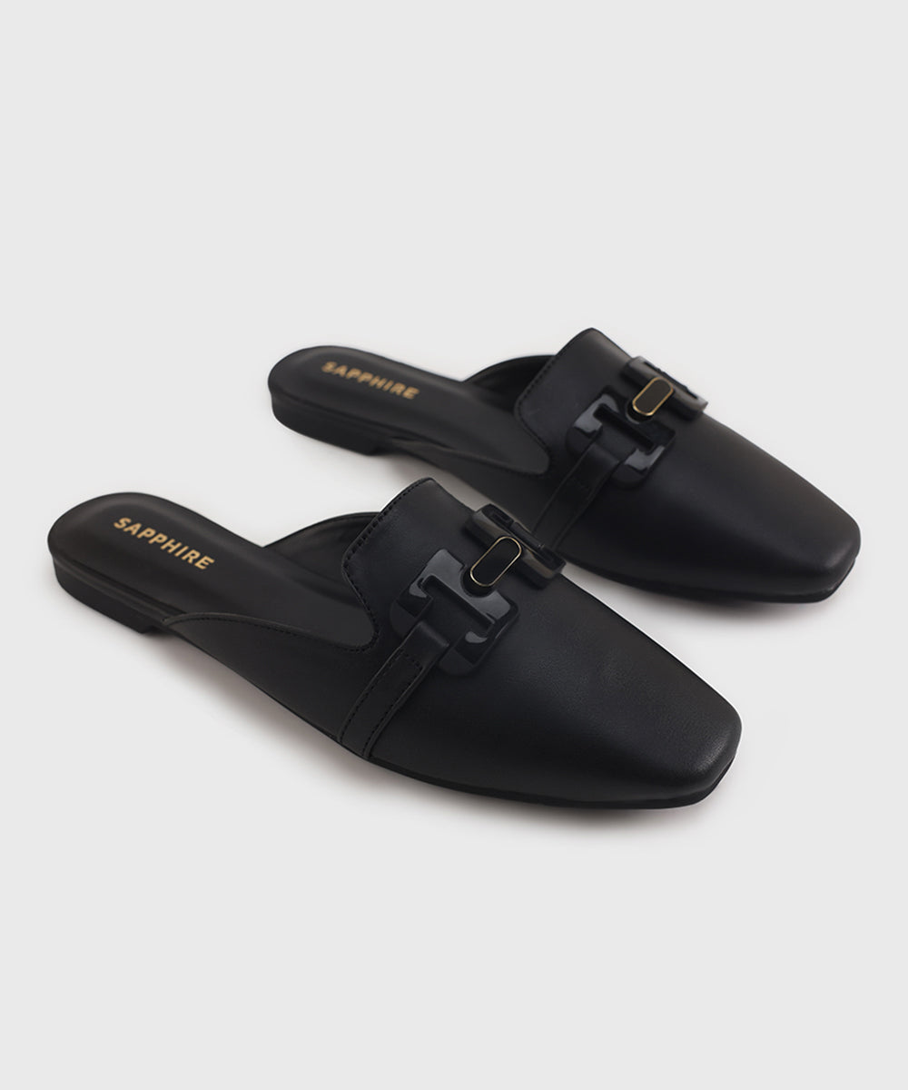 Women's Black Mules