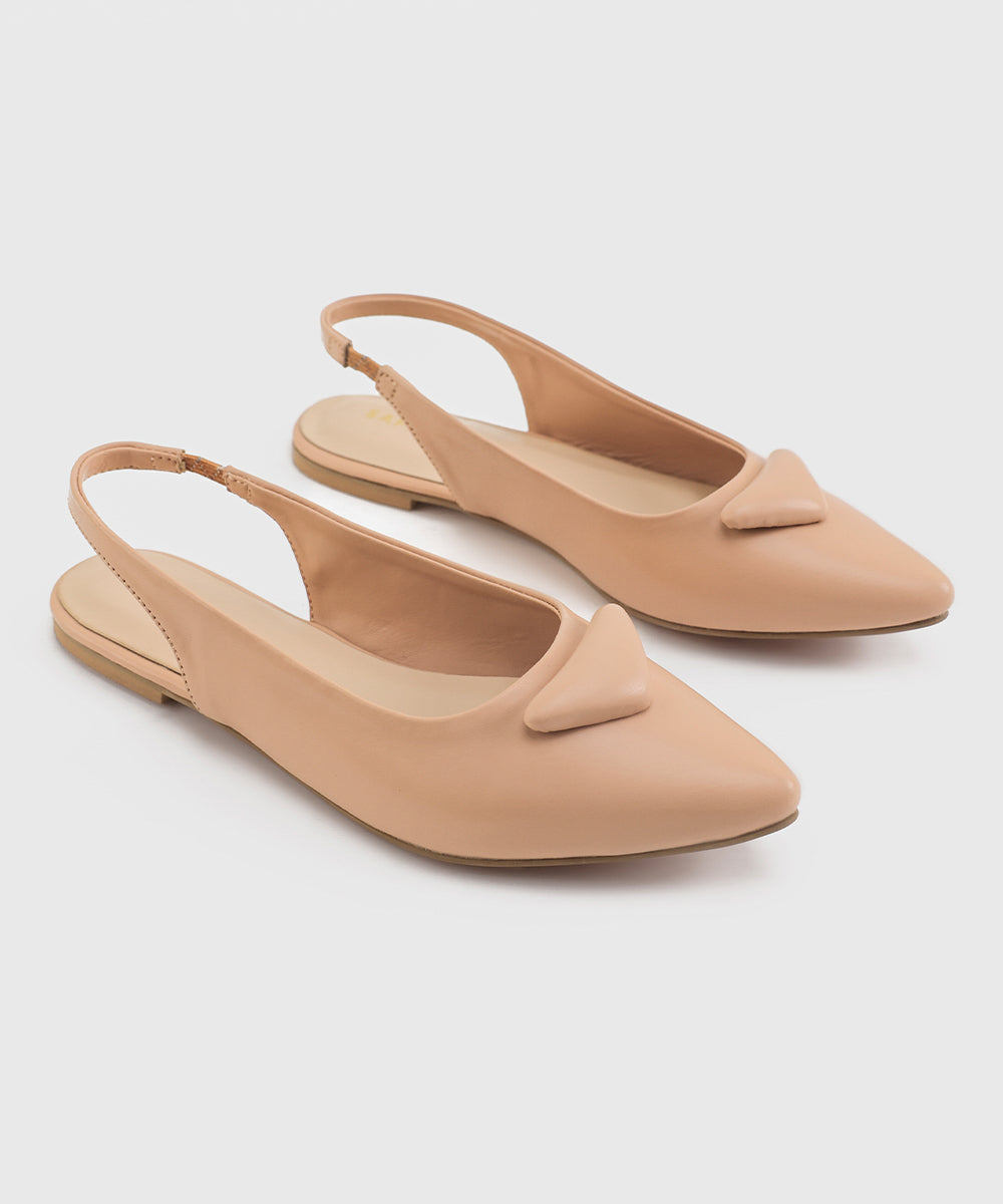 Women's beige Sling back