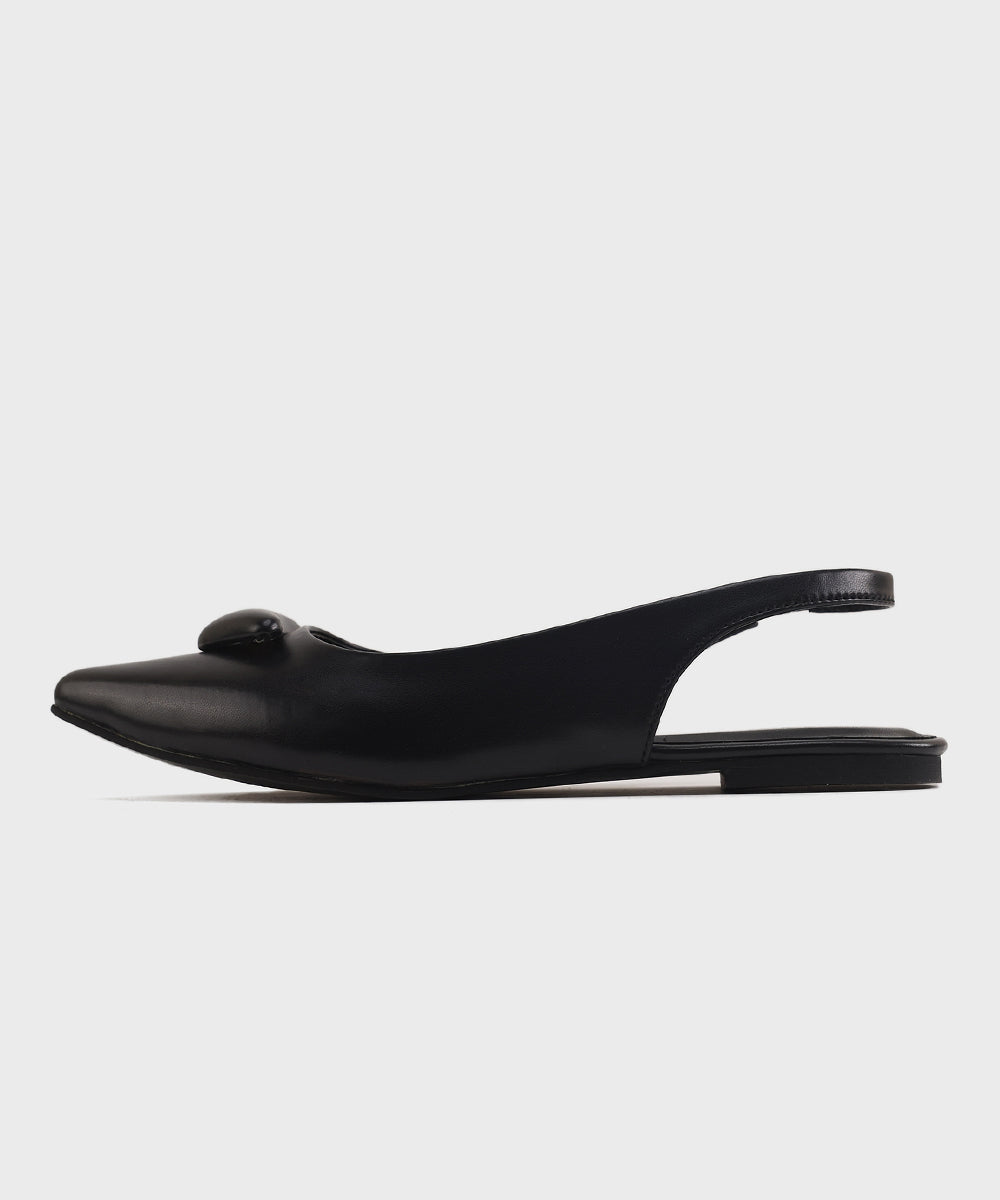 Women's Black Sling back