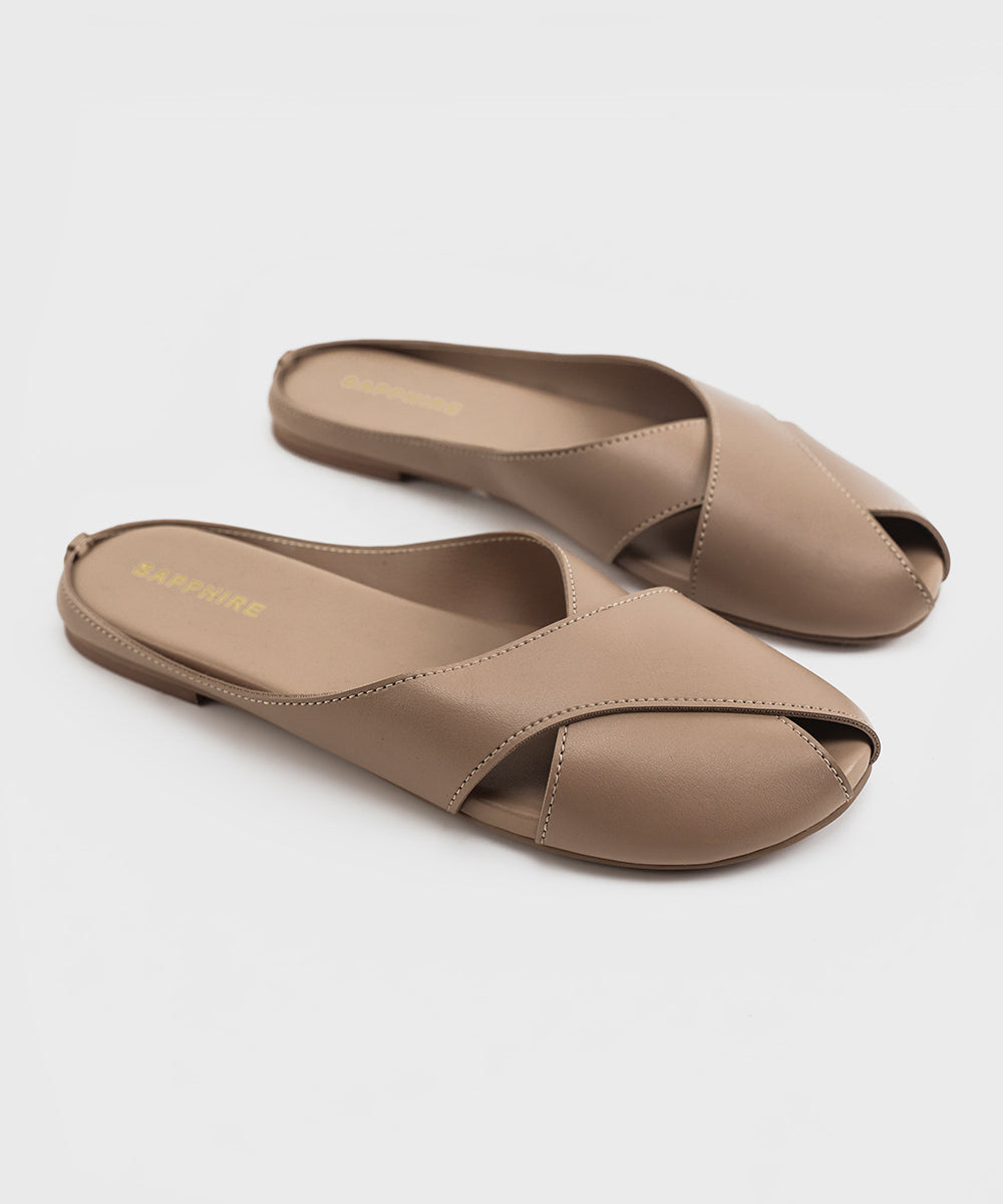 Women's beige Mules