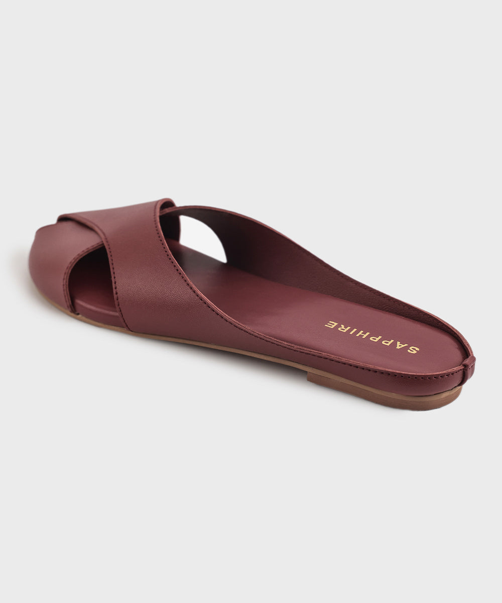 Women's Maroon Mules