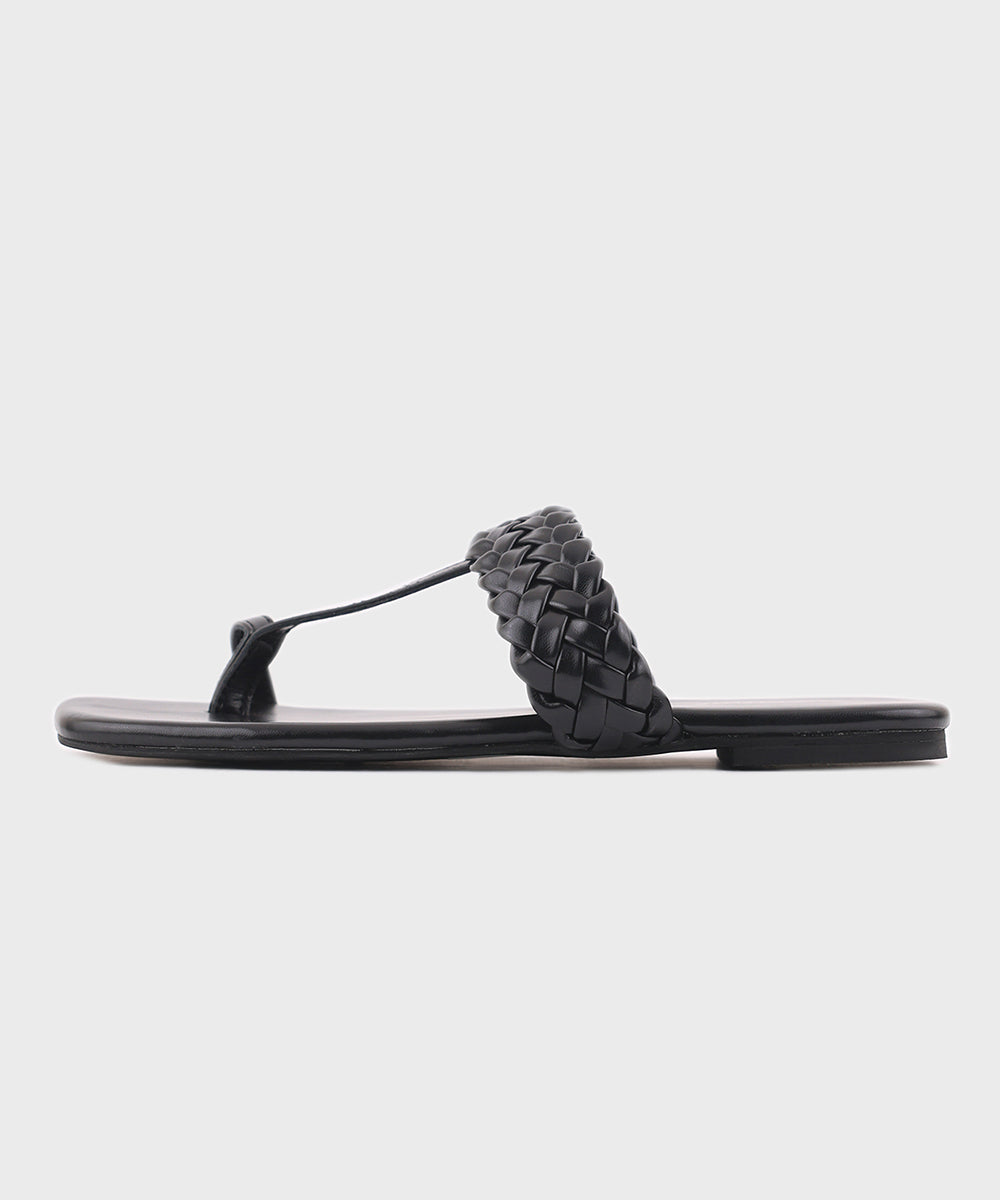 Women's Black Kolapuri