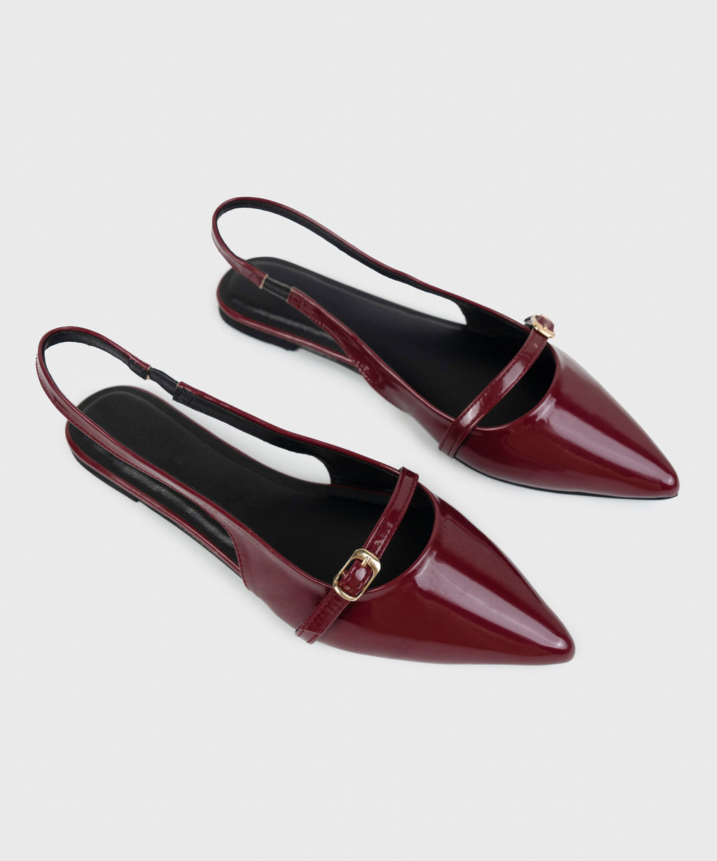 Maroon Slingbacks