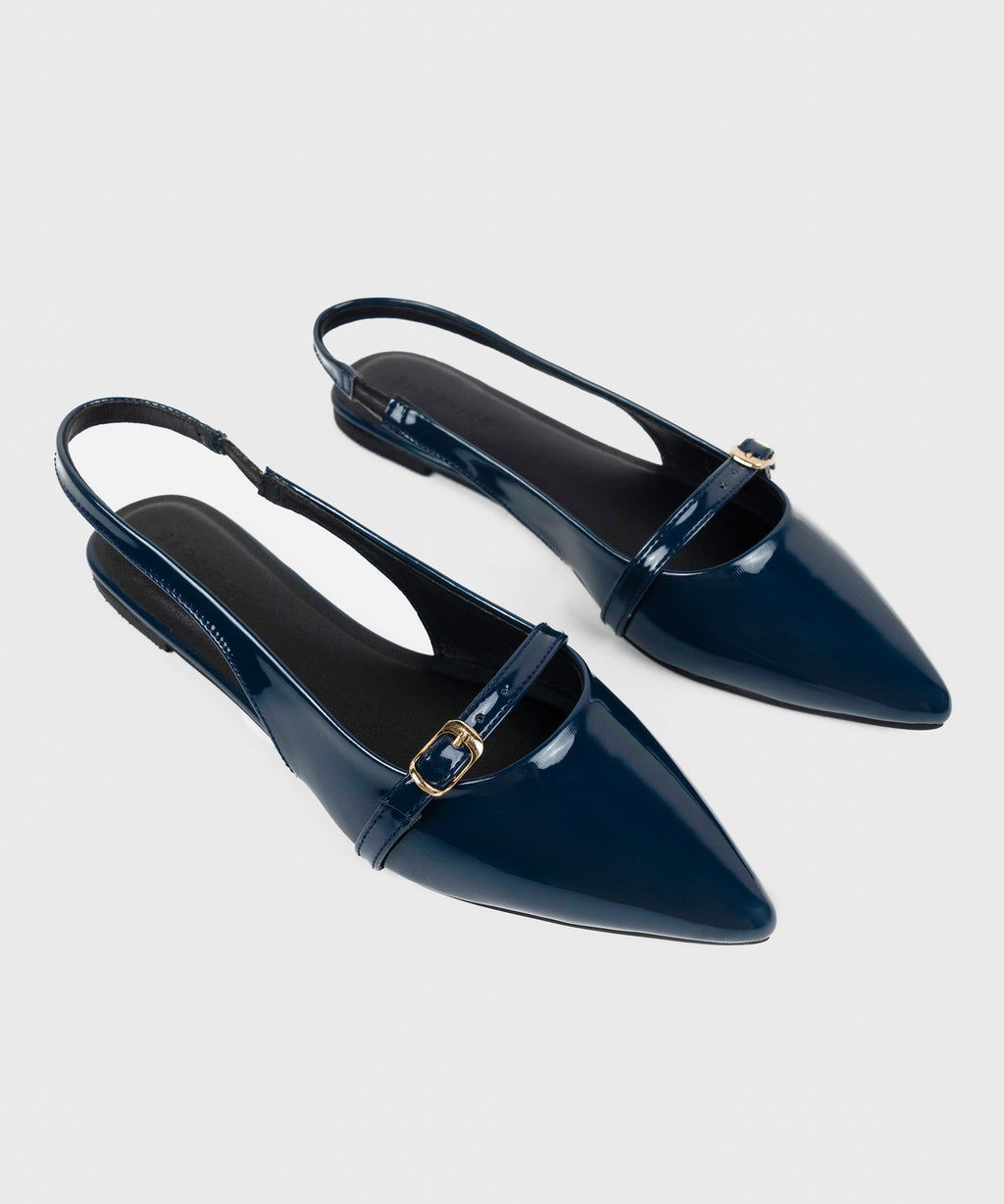 Navy Blue Slingbacks
