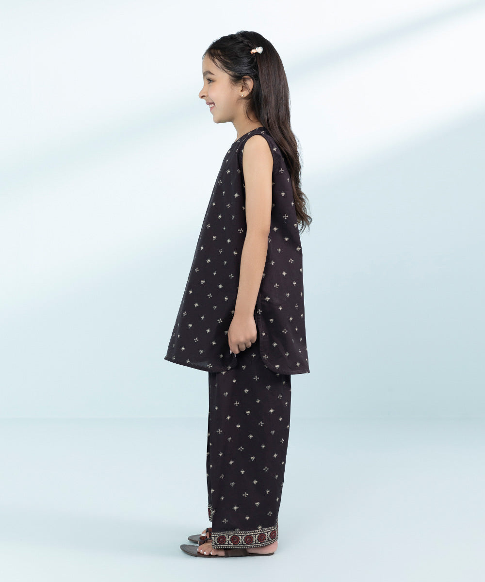 Mommy & Me Girls Two Piece Brown Suit 