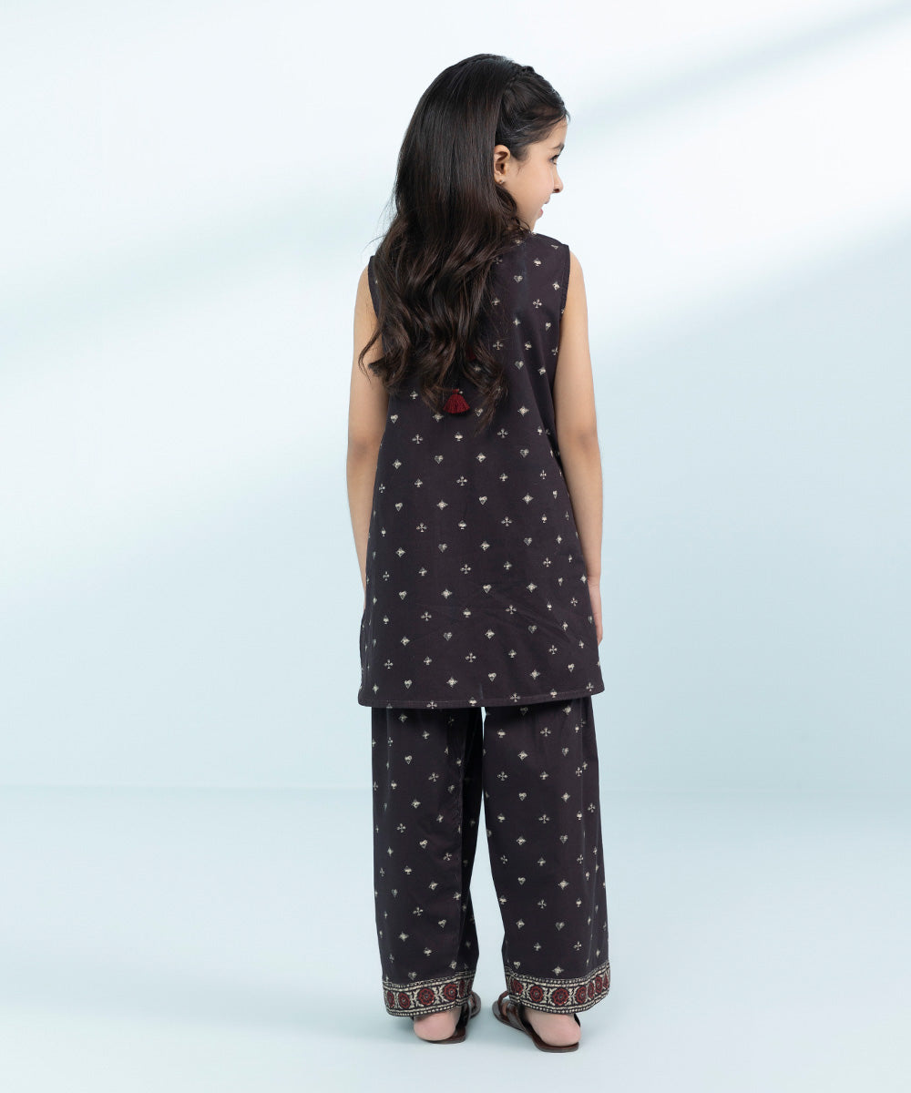 Mommy & Me Girls Two Piece Brown Suit 