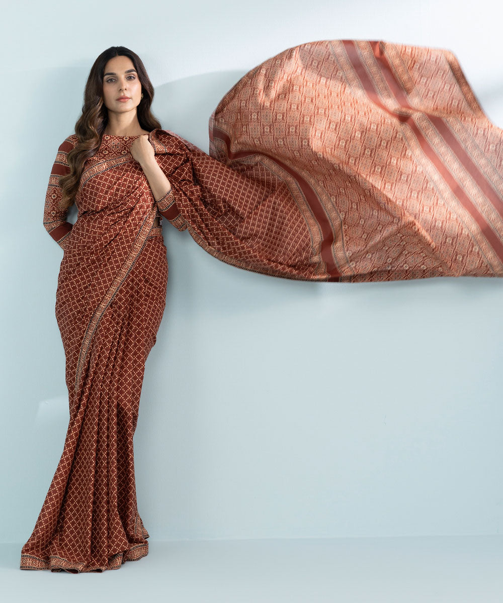 Printed Lawn Saree