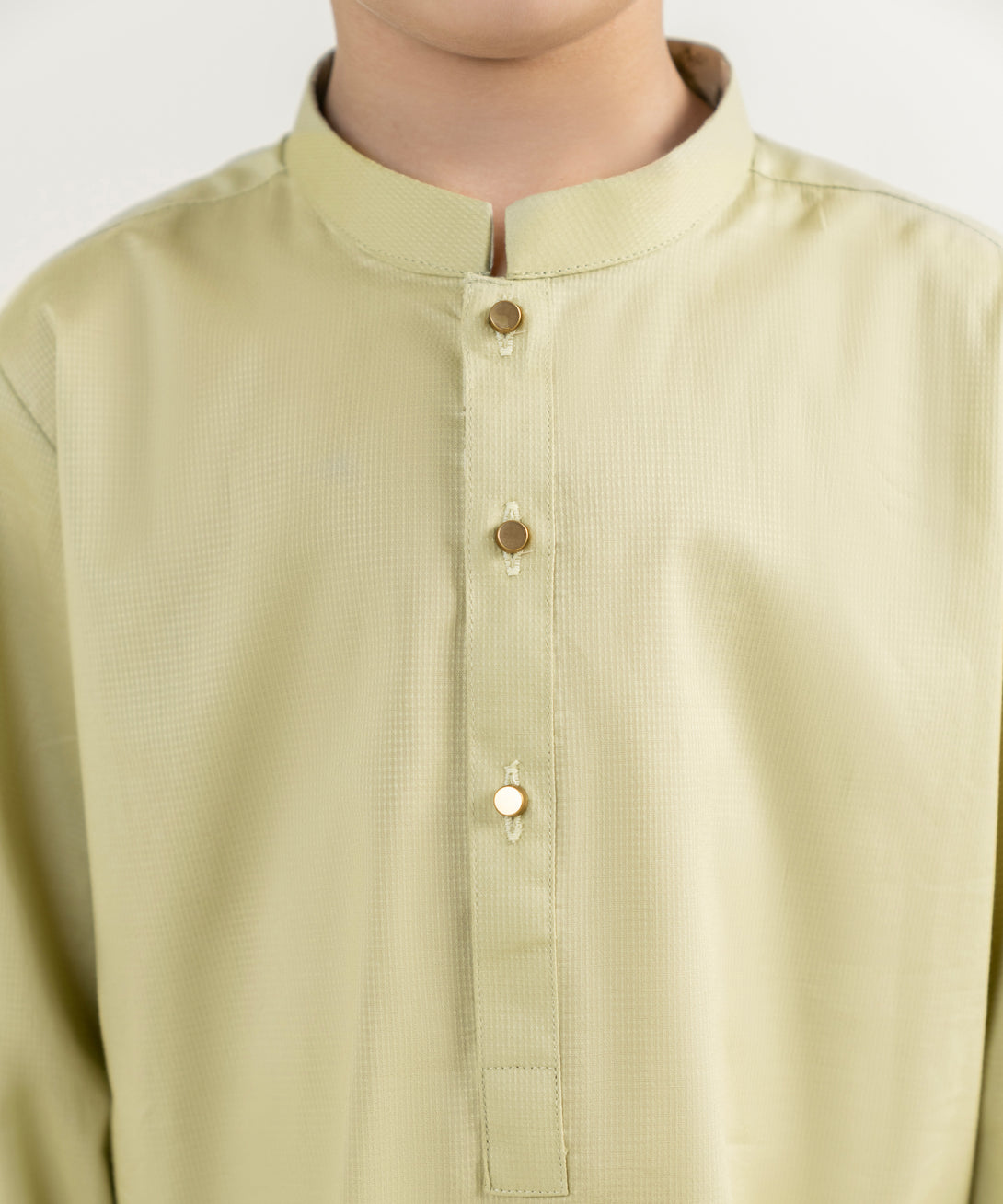 Boy's 100% Cotton Plain Khaki Kurta Trousers