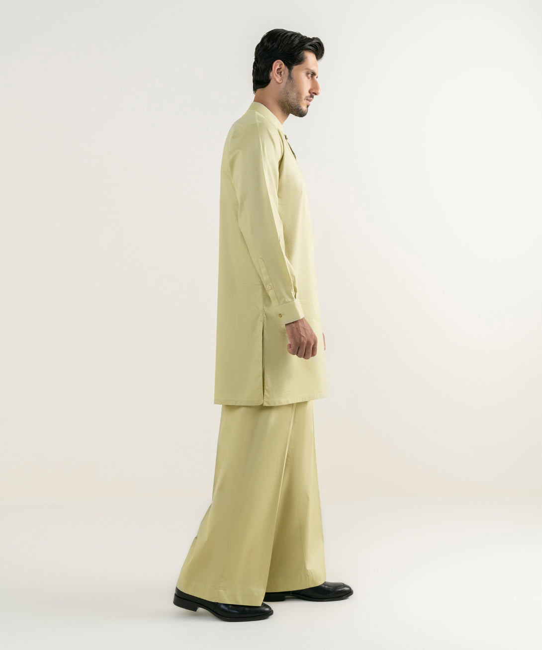 Men's 100% Cotton Plain Khaki Kurta Trousers