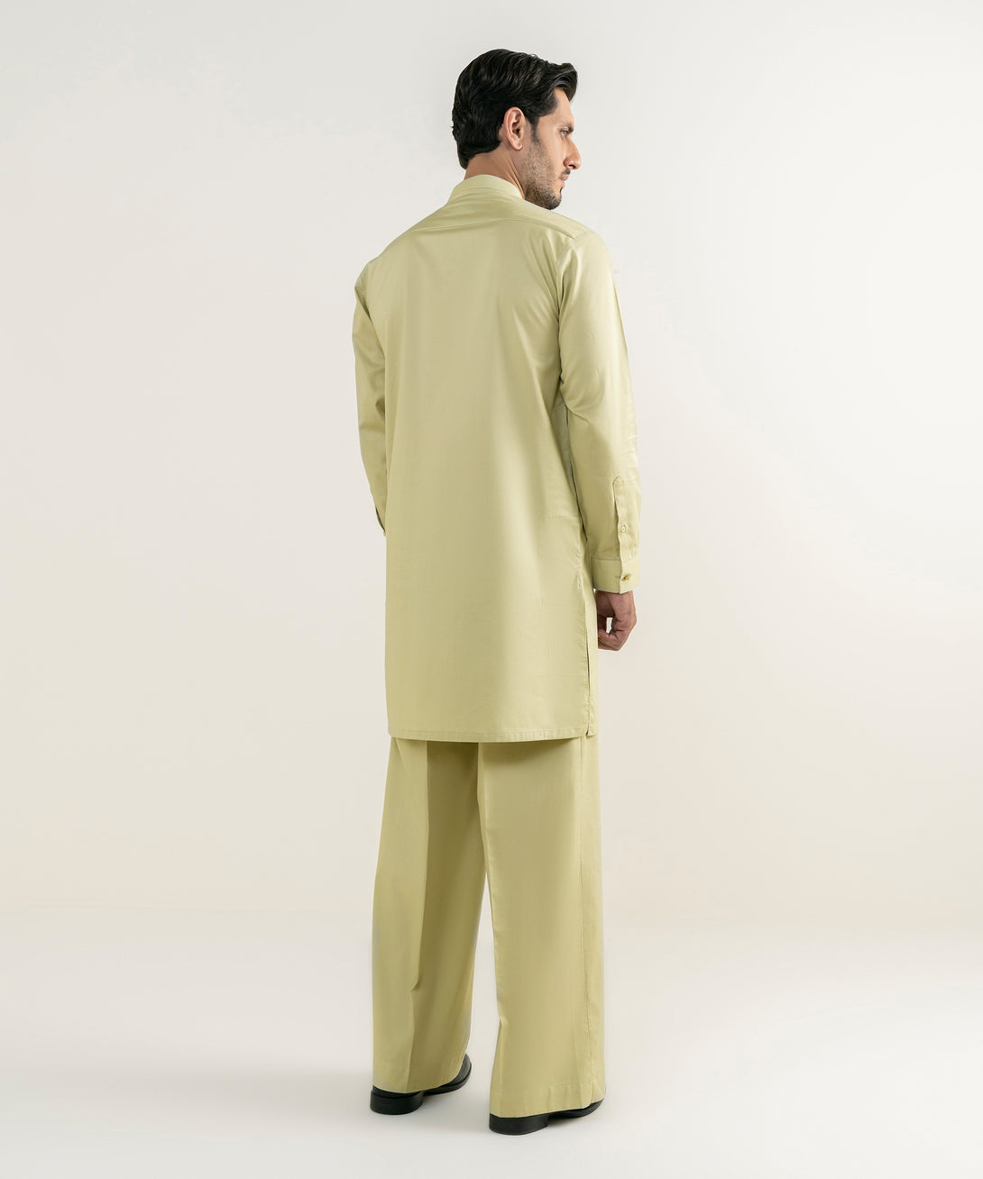 Men's 100% Cotton Plain Khaki Kurta Trousers
