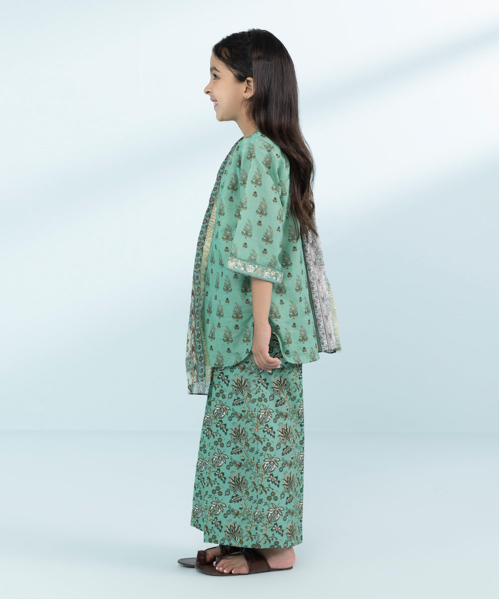 Mommy & Me Girls Three Piece Green Suit 