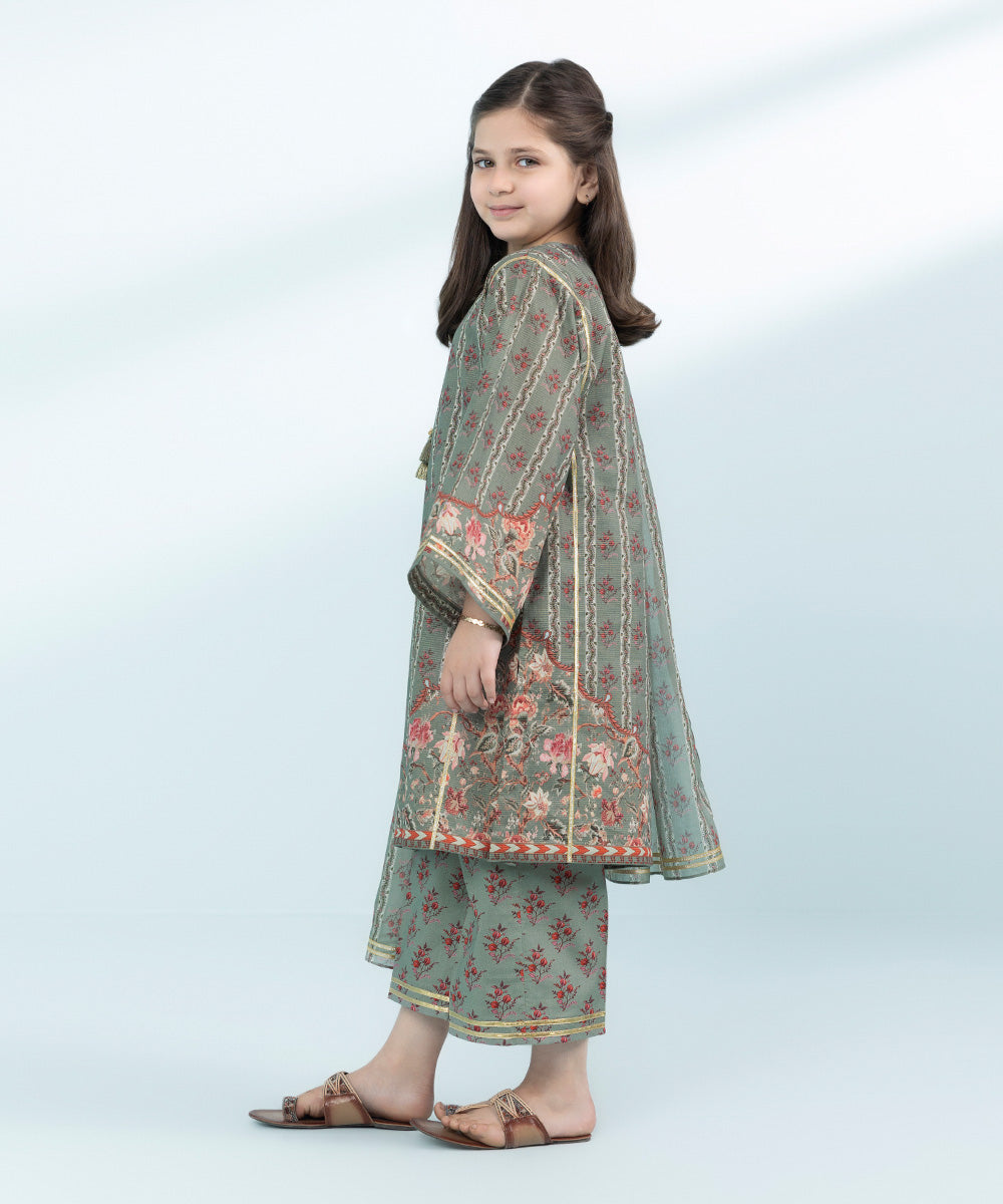 Mommy & Me Girls Three Piece Green Suit 