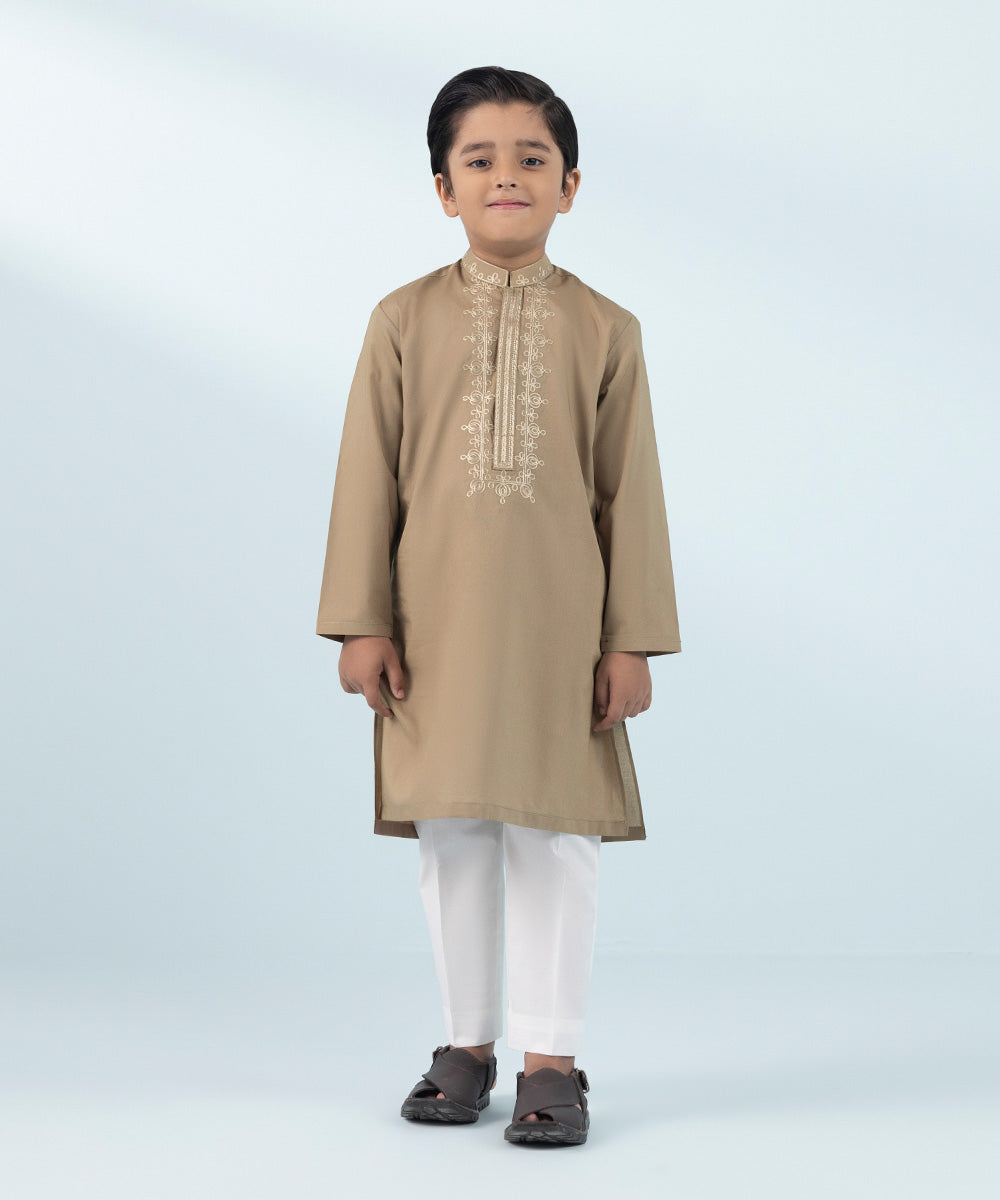 Like Father Like Son Brown Boys Kurta