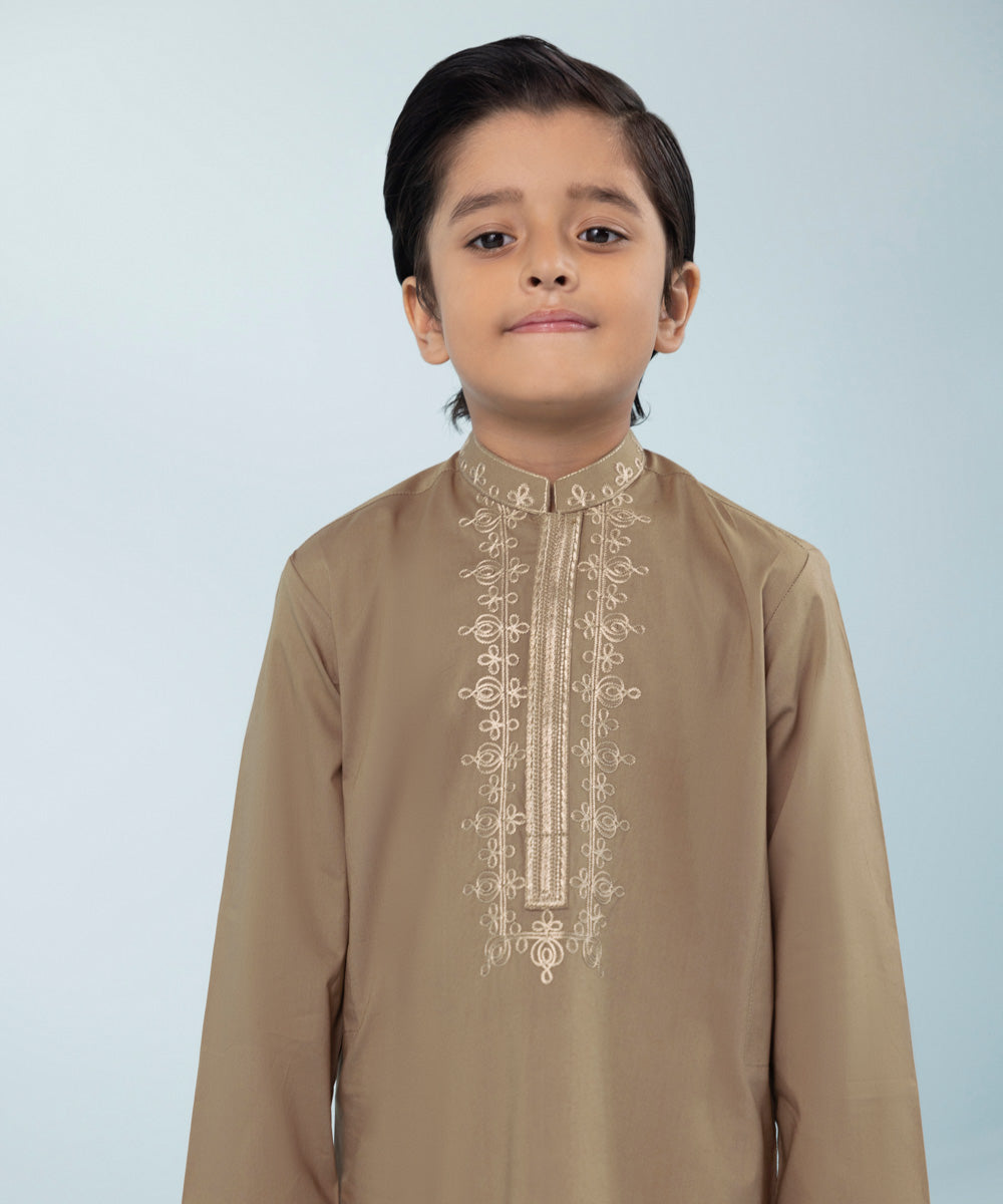 Like Father Like Son Brown Boys Kurta