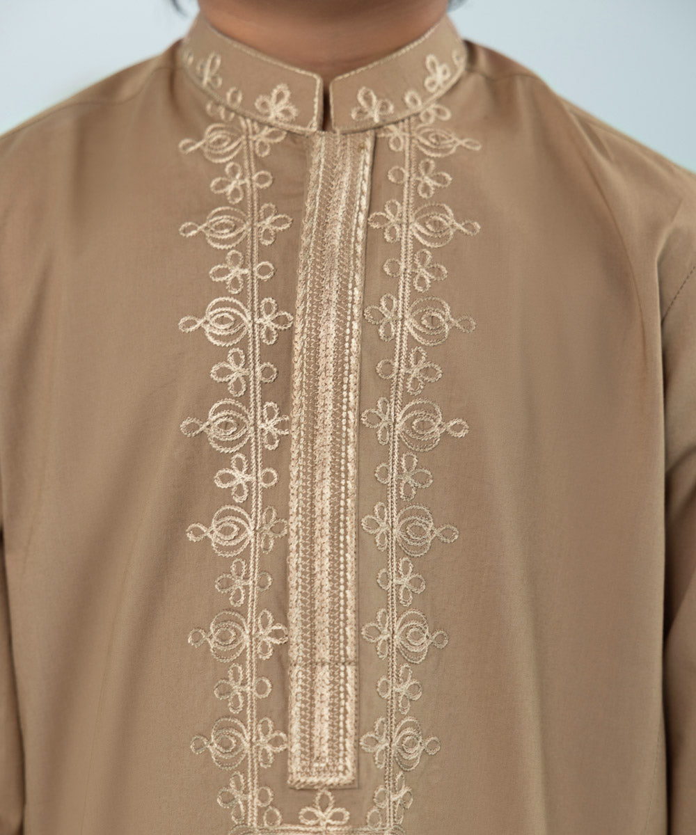 Like Father Like Son Brown Boys Kurta