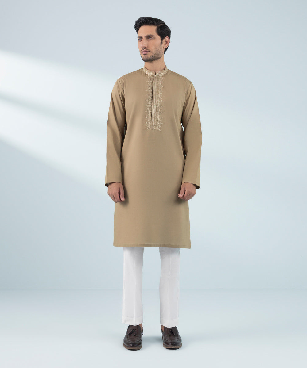 Like Father Like Son Brown Men's Kurta