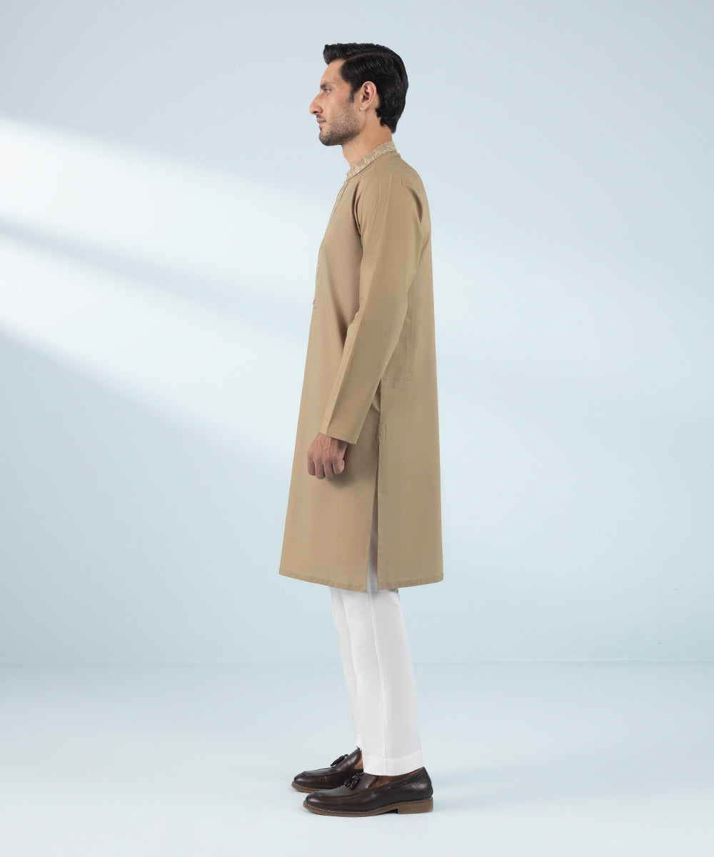 Like Father Like Son Brown Men's Kurta
