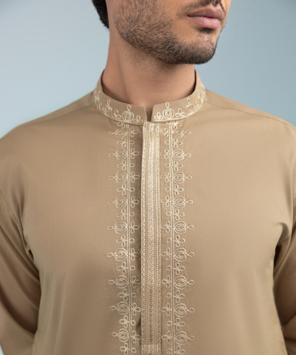 Like Father Like Son Brown Men's Kurta