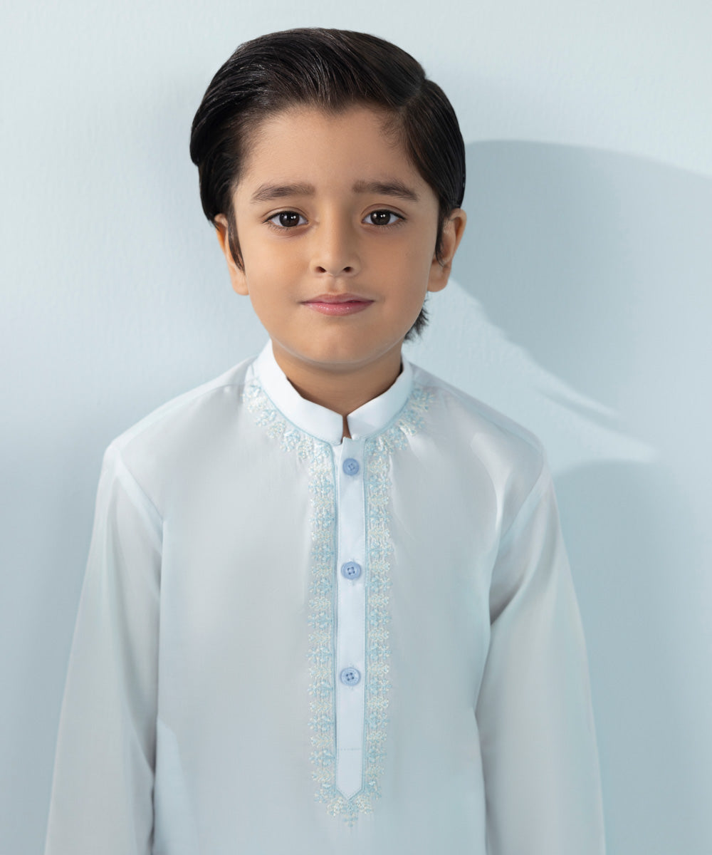 Like Father Like Son Ice Blue Boys 2 PC Suit
