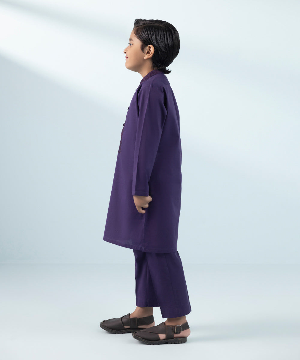 Like Father Like Son Purple Boys 2 PC Suit