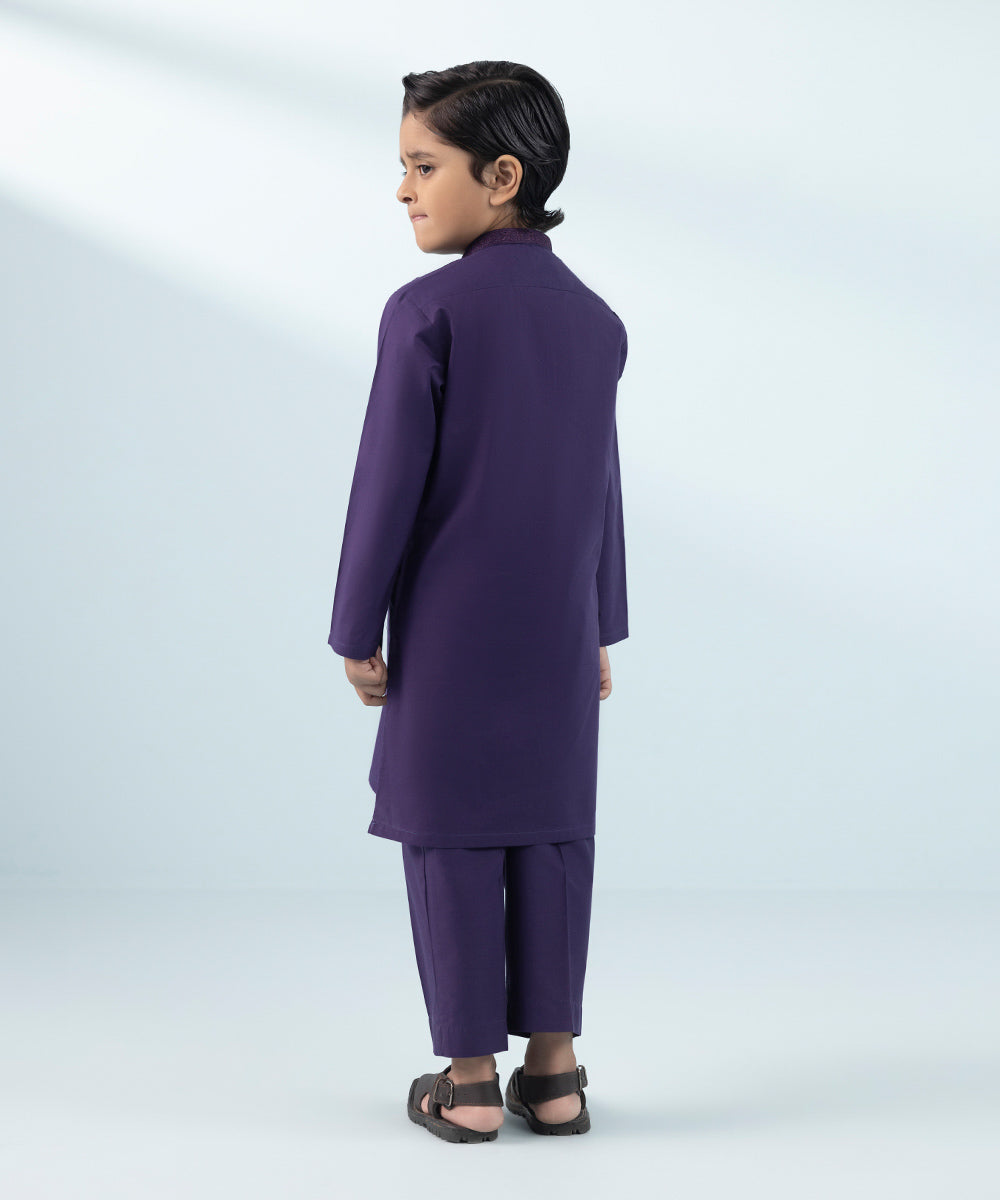 Like Father Like Son Purple Boys 2 PC Suit